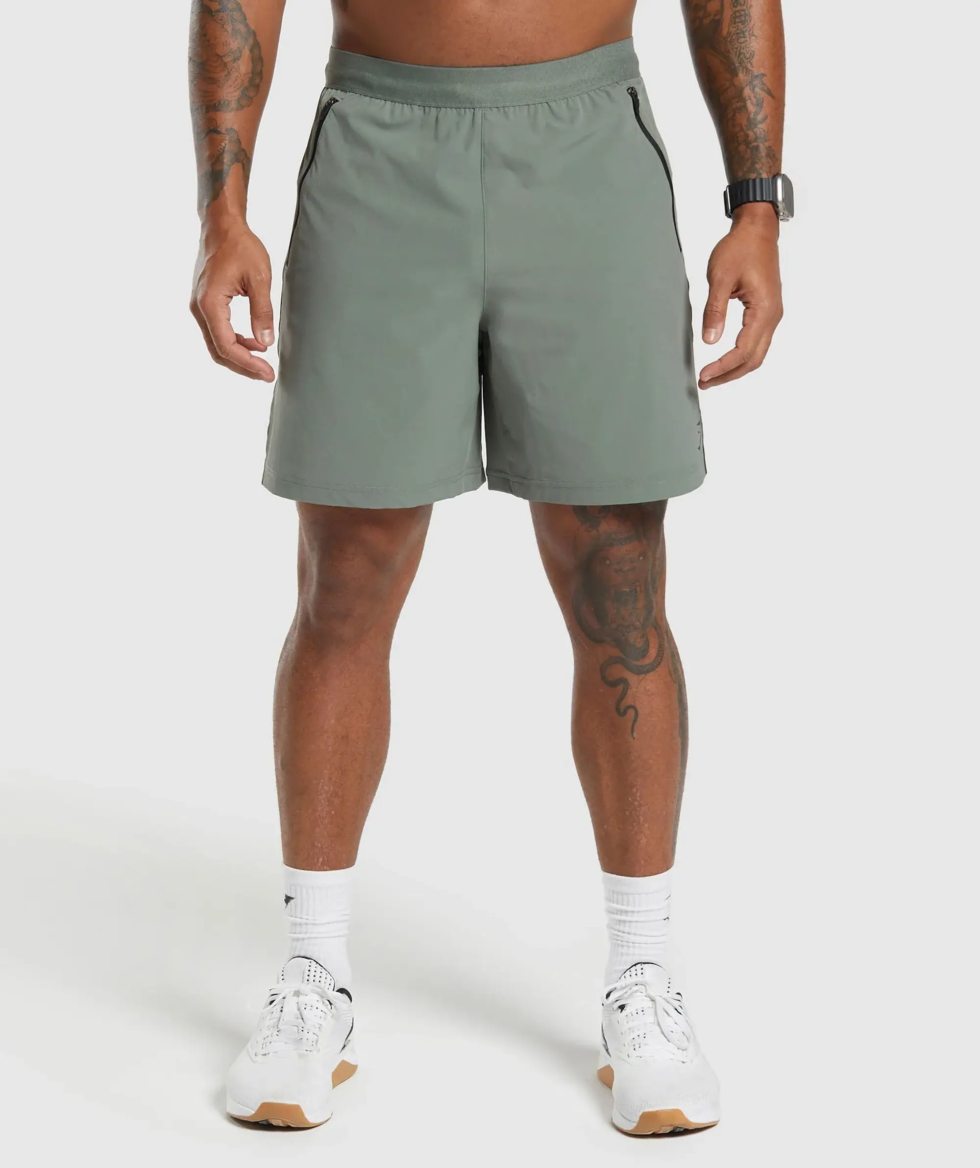 Gymshark Apex 7 Hybrid Shorts - Unit Green