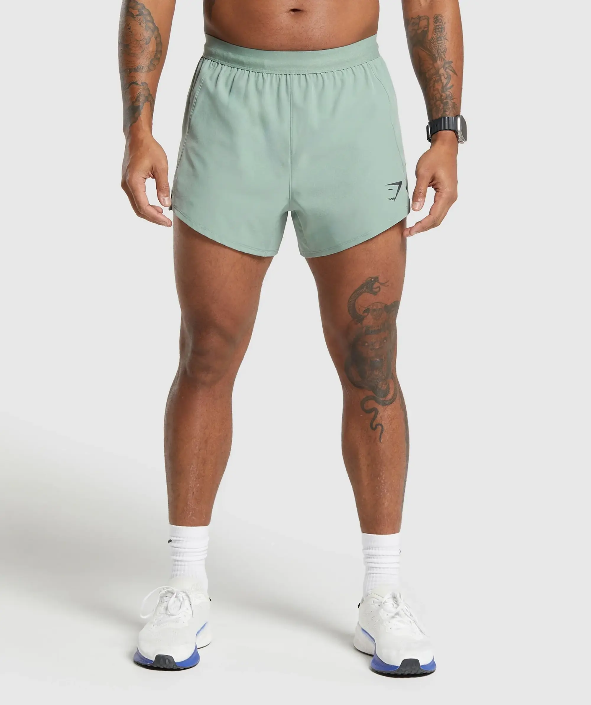 Gymshark Apex Run 5 Shorts - Dollar Green