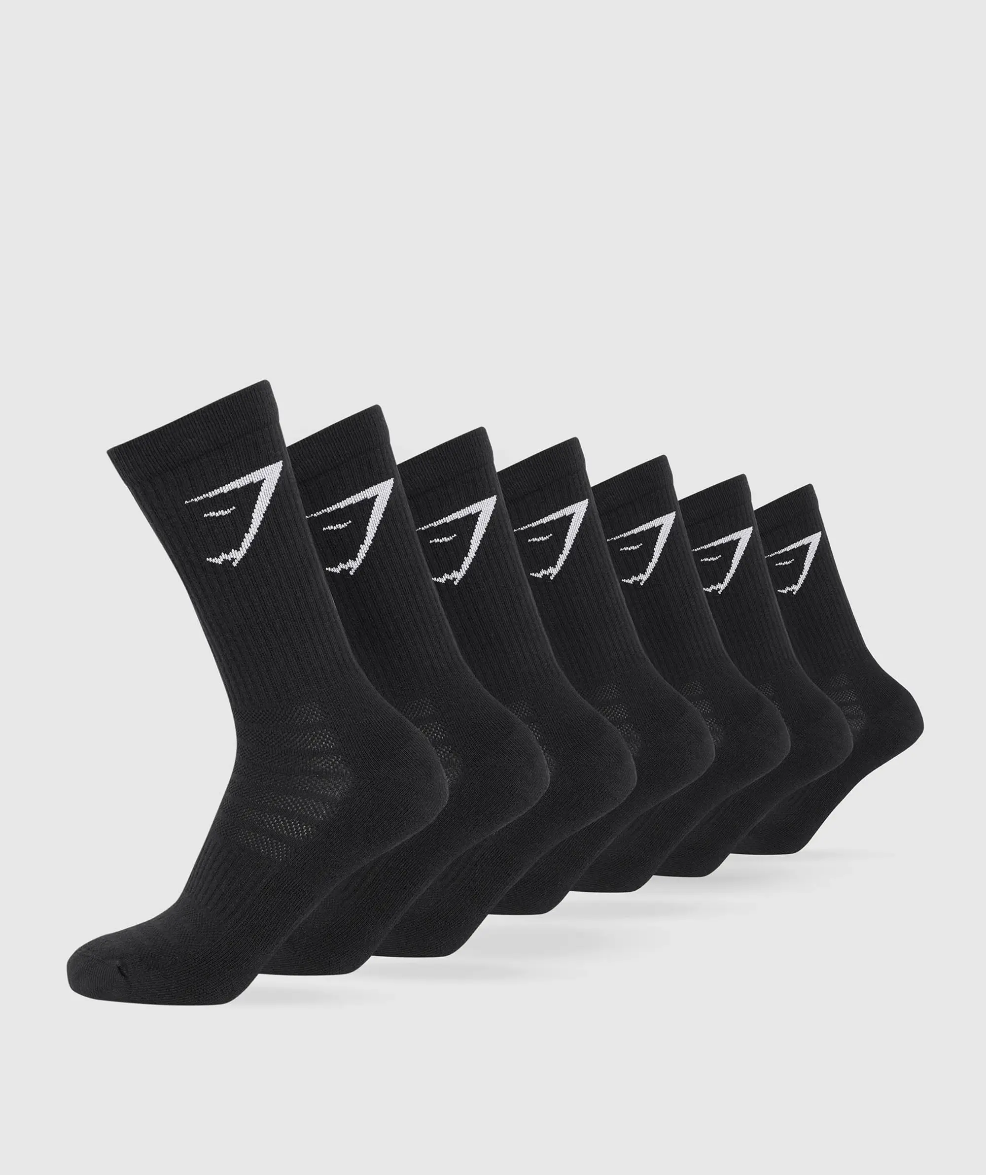 Gymshark Crew Socks 7pk - Black