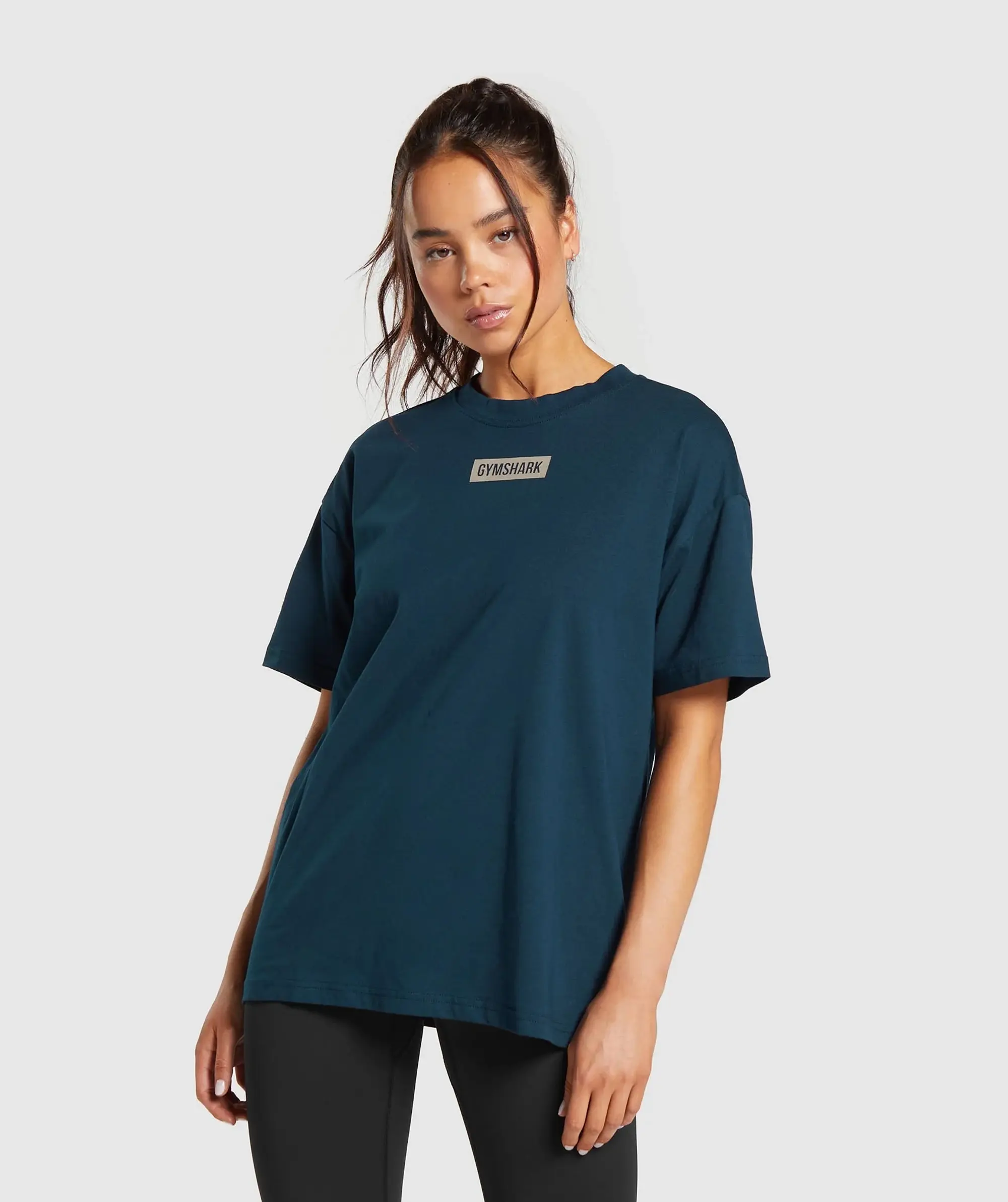 Gymshark Block Oversized T-Shirt - Navy