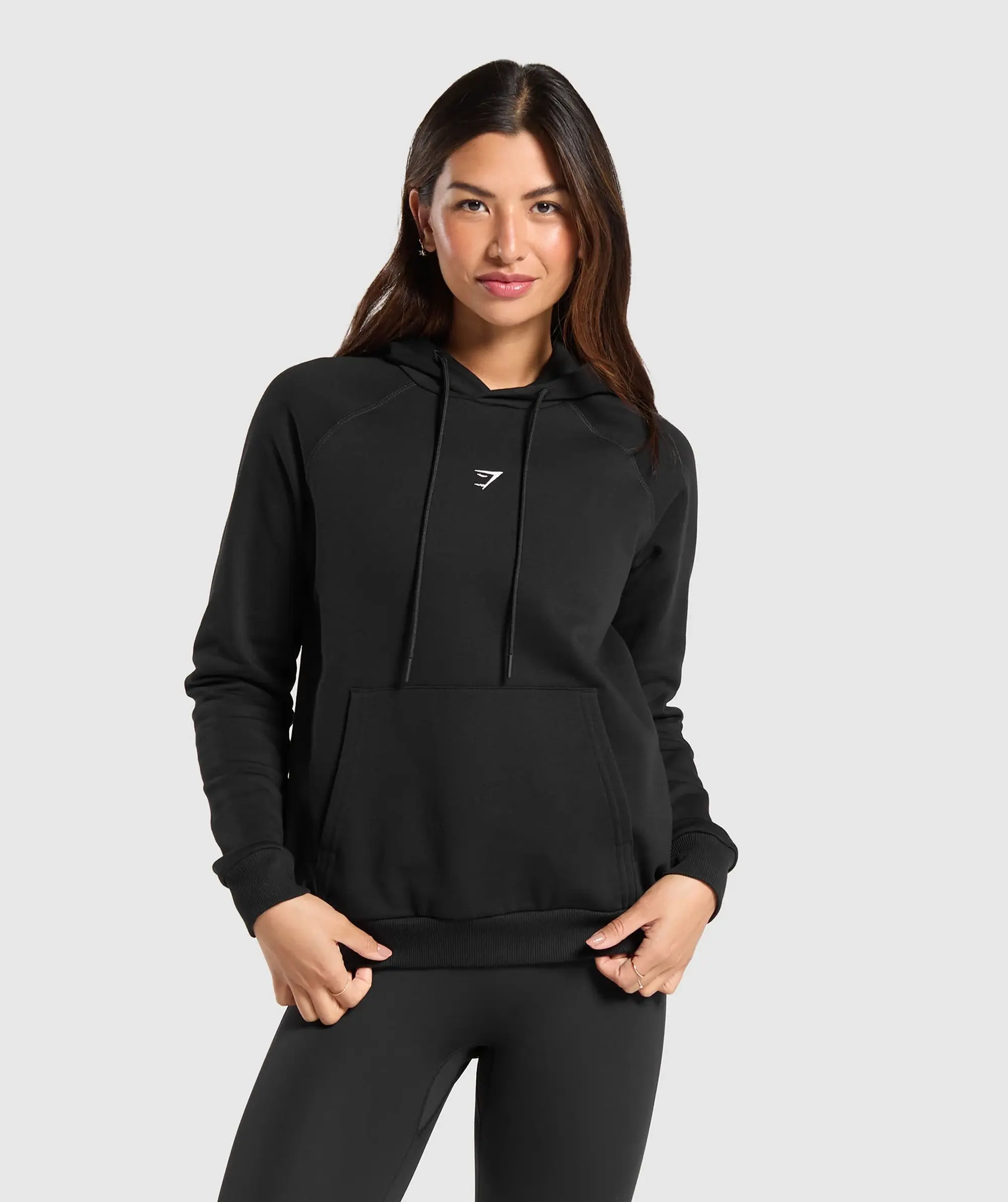 Gymshark Training Fleece Regular Hoodie - Black