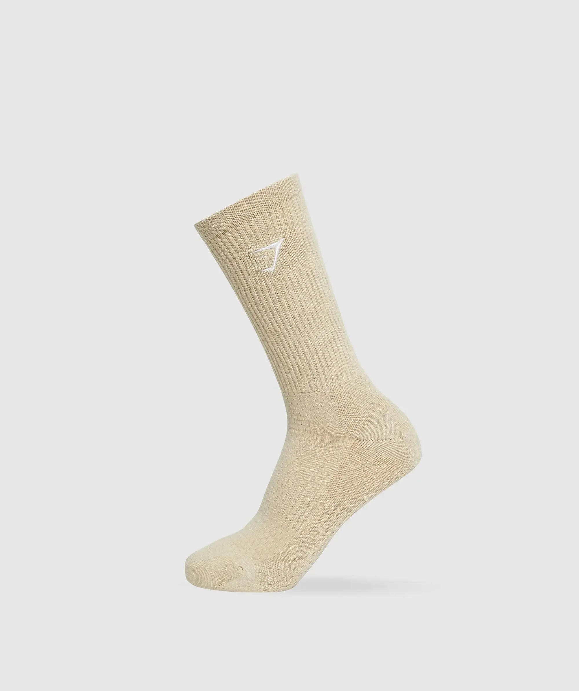 Gymshark Premium Sharkhead Crew Single - Vanilla Beige