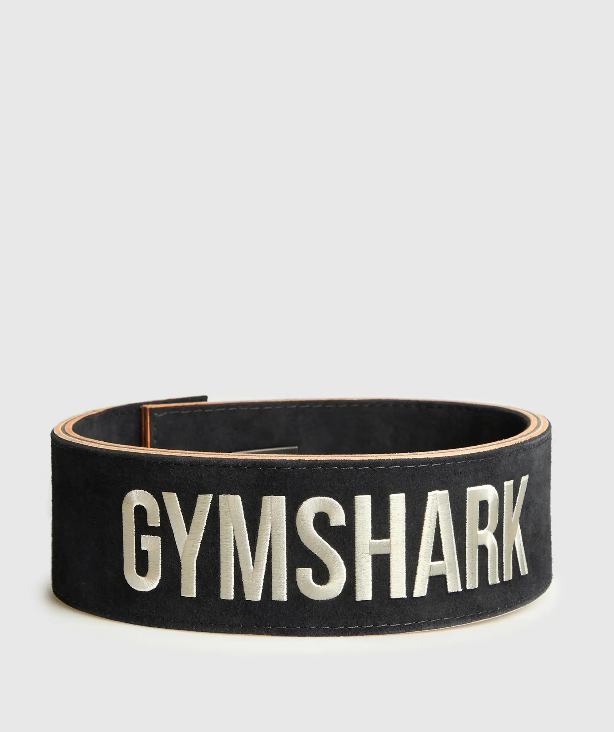 Gymshark Lever Lifting Belt - Black/Ecru White