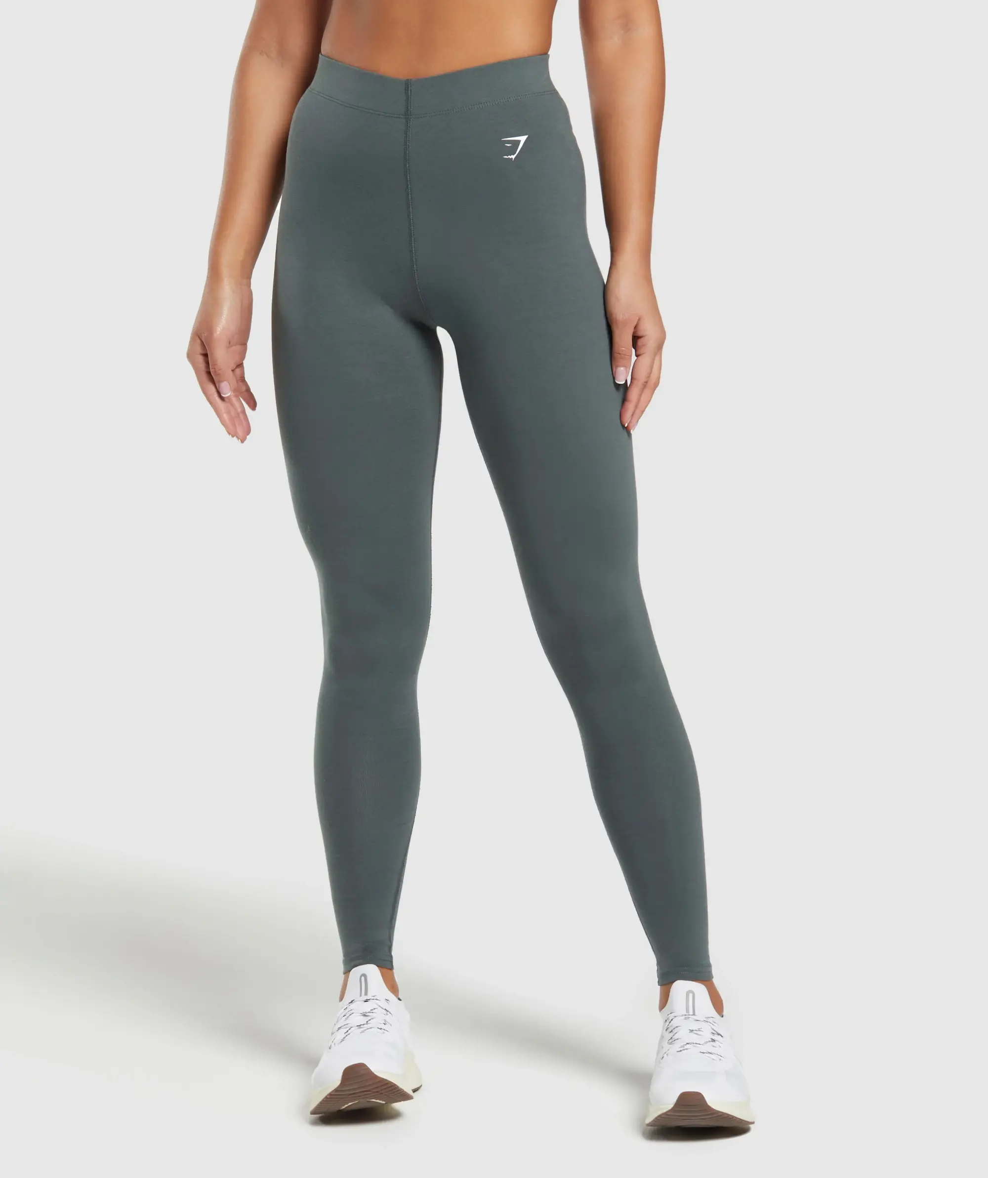 Gymshark Cotton Leggings - Slate Teal