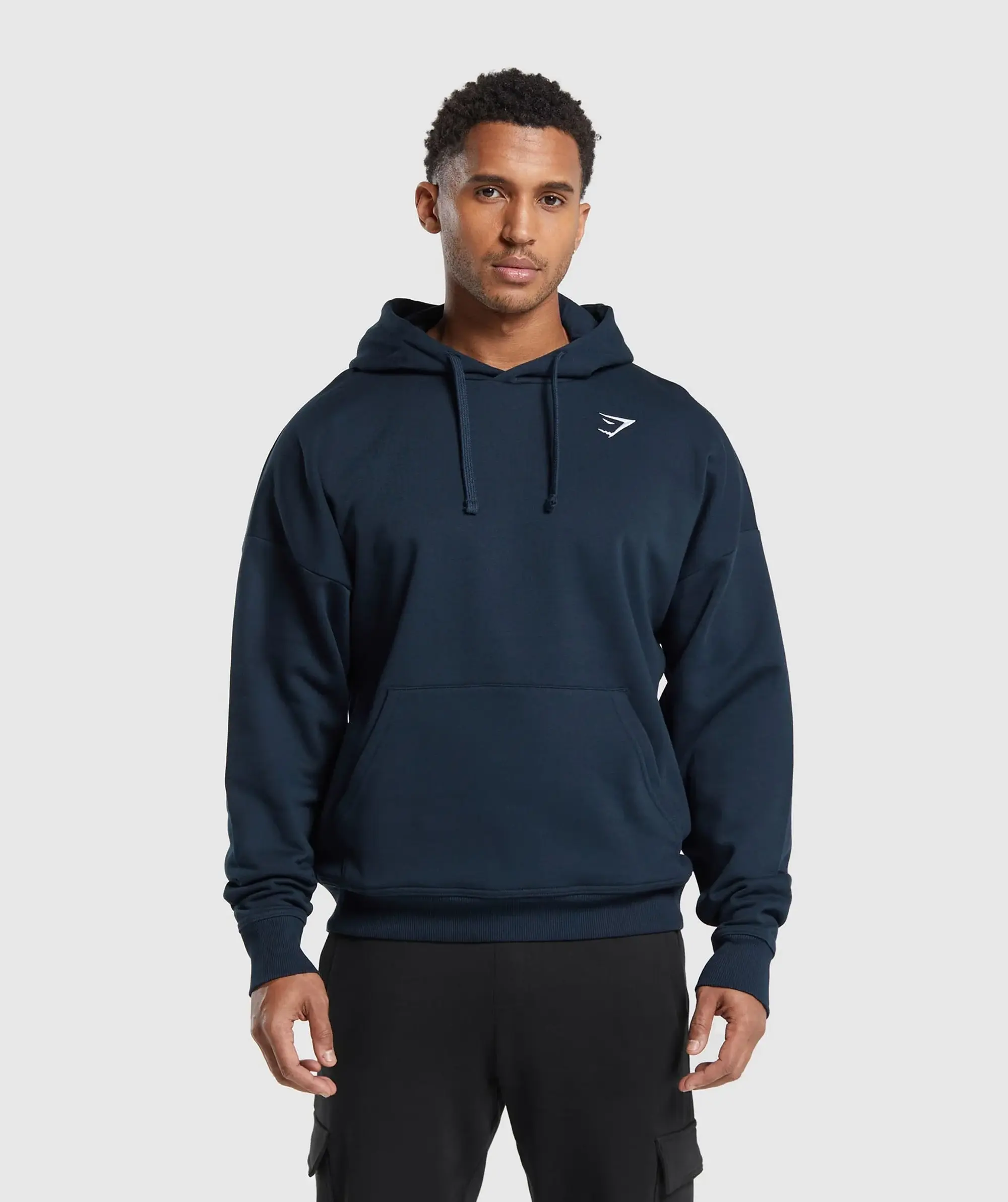 Gymshark Crest Oversized Hoodie - Navy