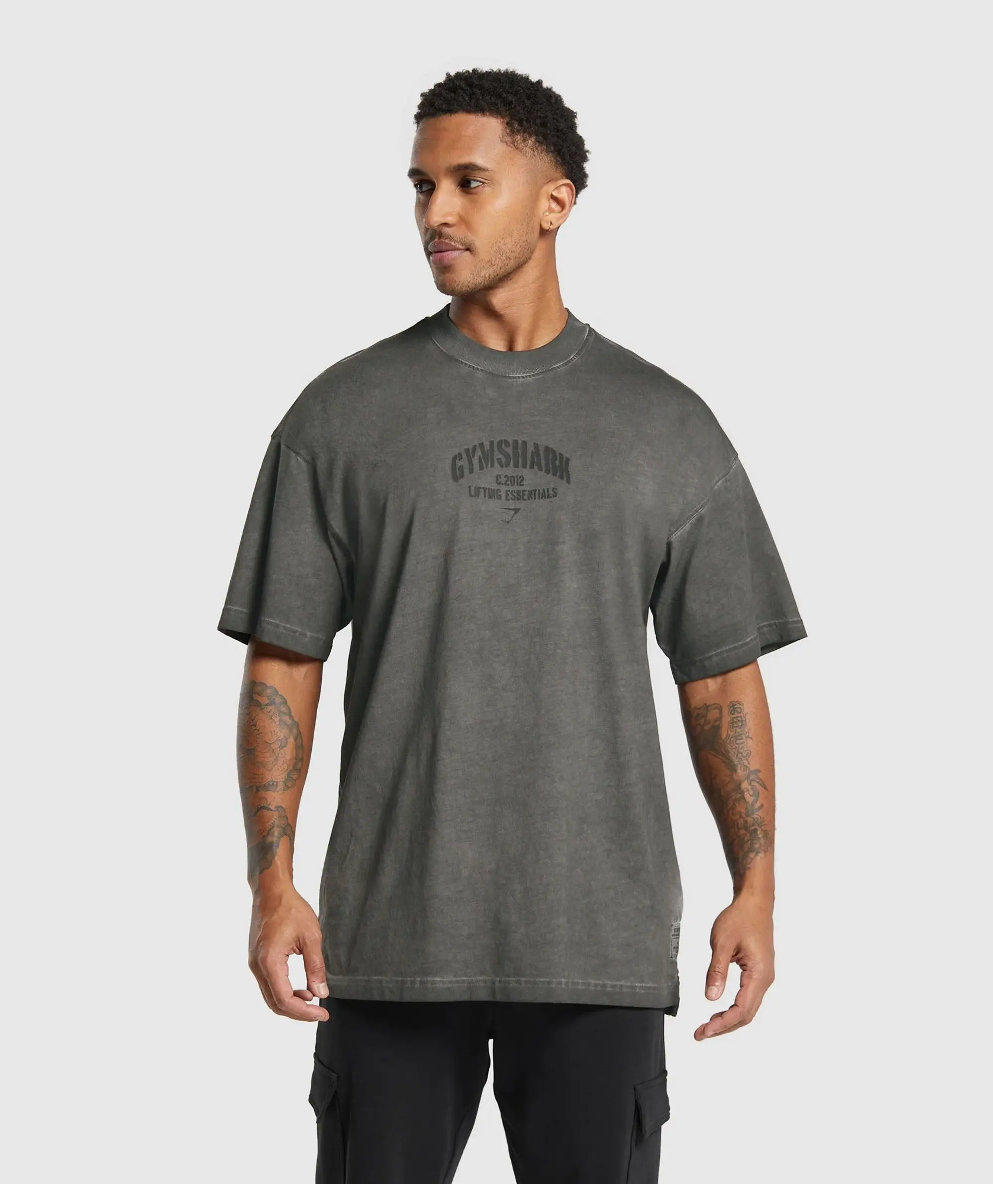 Gymshark Heavyweight Washed T-Shirt - Black