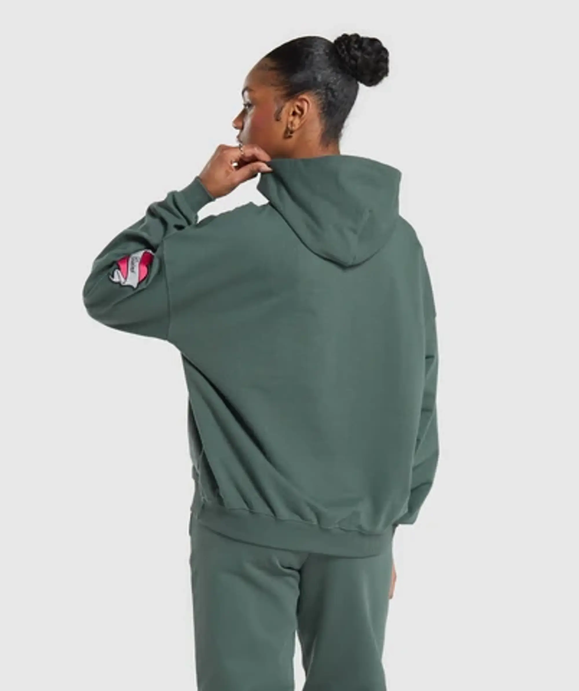 Gymshark Tattoo Oversized Hoodie - Slate Teal