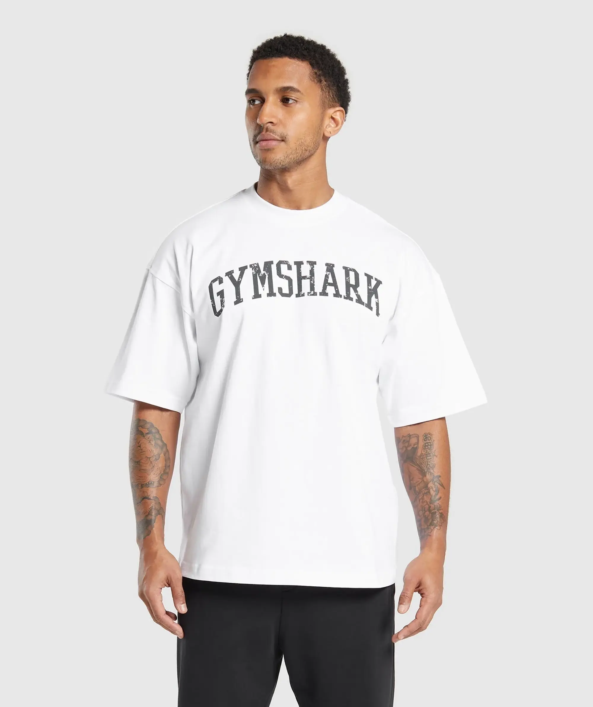 Gymshark Collegiate T-Shirt - White