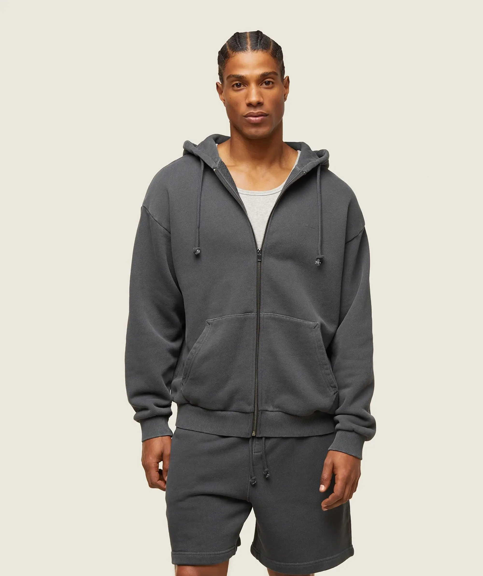 Gymshark everywear Relaxed Zip Hoodie - Black