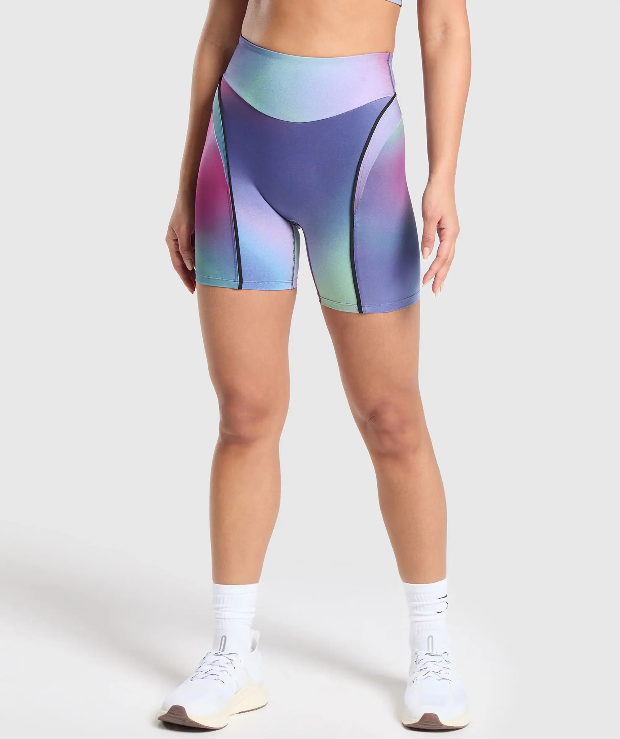 Gymshark Contour Shorts - Mystic Lilac/Black