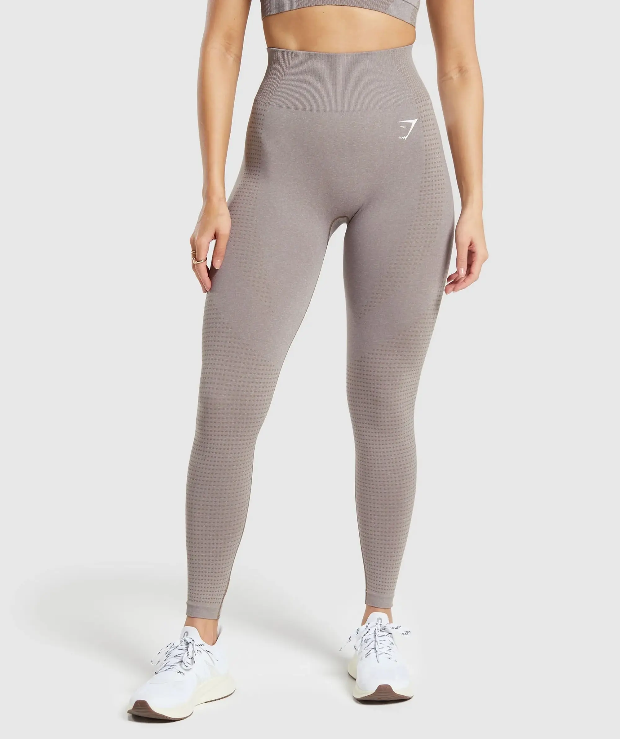 Gymshark Vital Seamless 2.0 Leggings - Warm Taupe Marl
