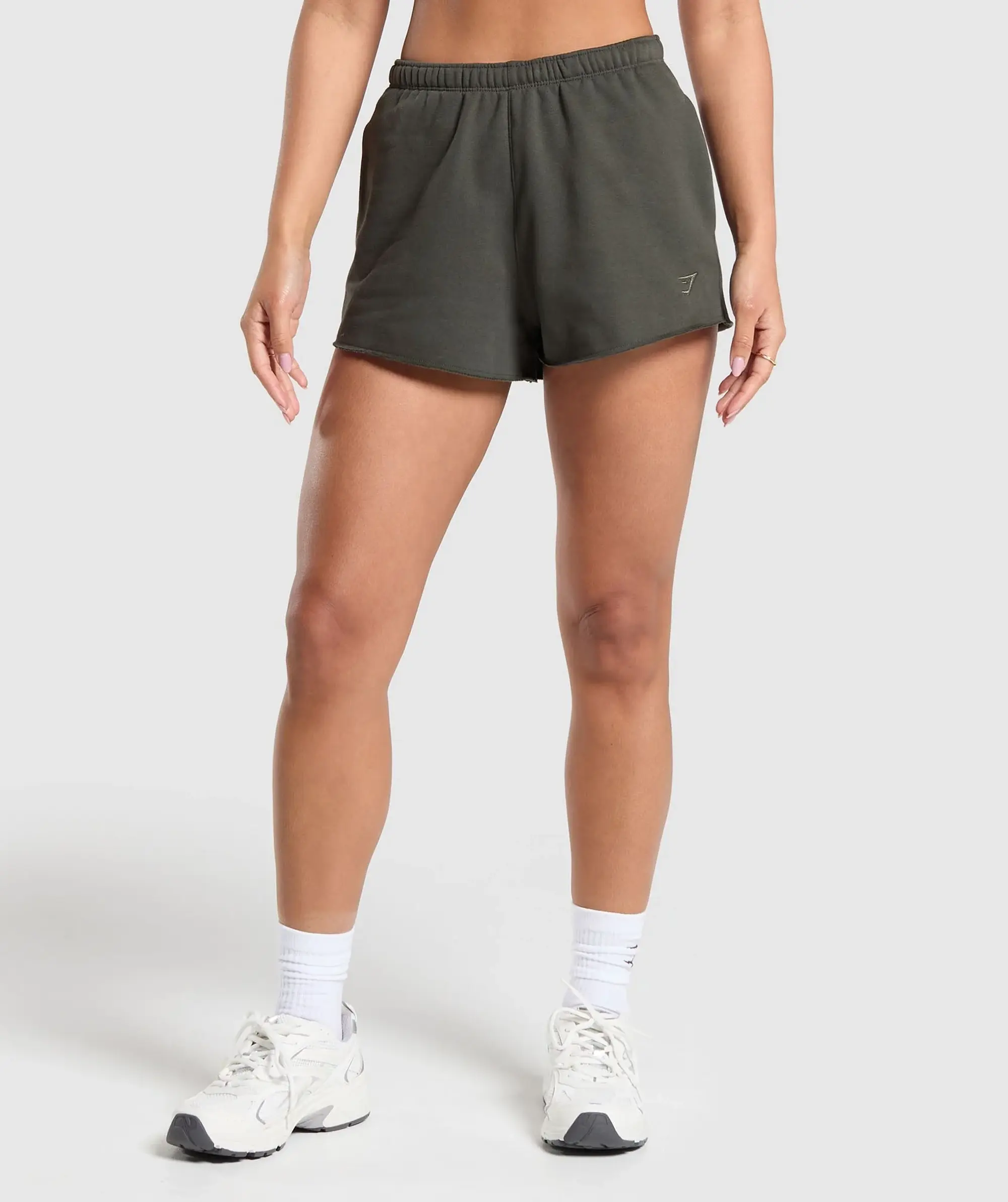 Gymshark Fleece Shorts - Strength Green