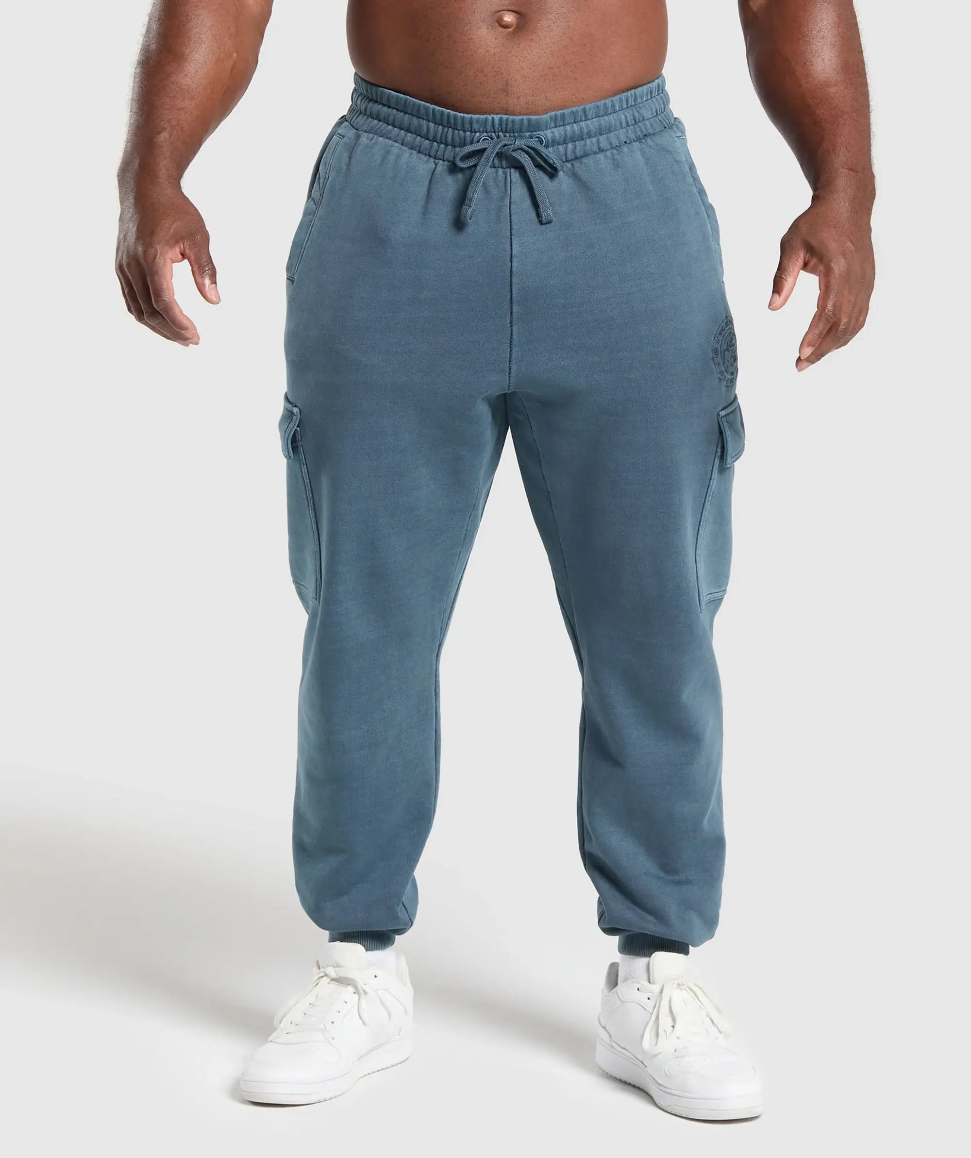 Gymshark Premium Legacy Cargo Pants - Cargo Blue