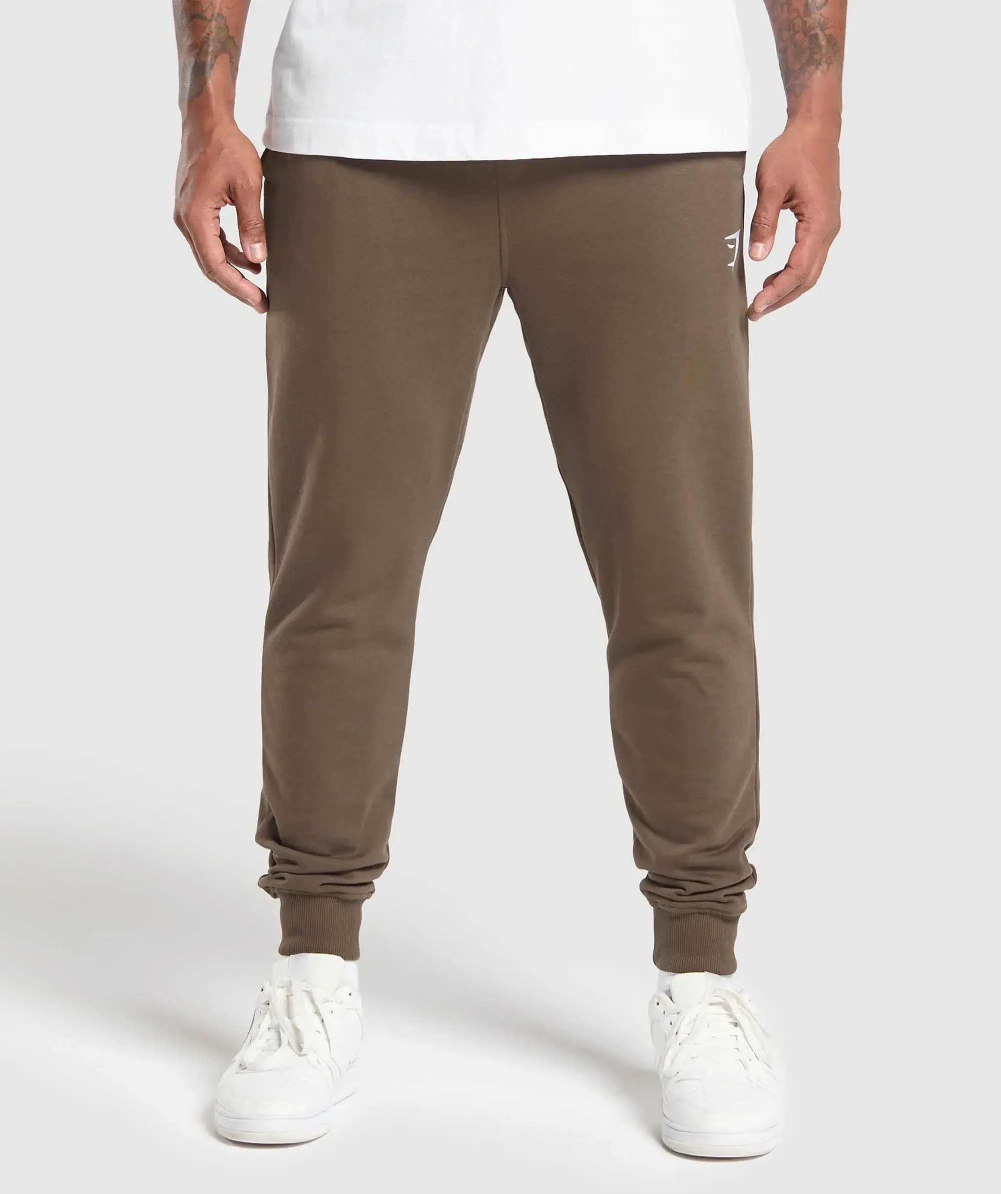 Gymshark Crest Joggers - Walnut Brown