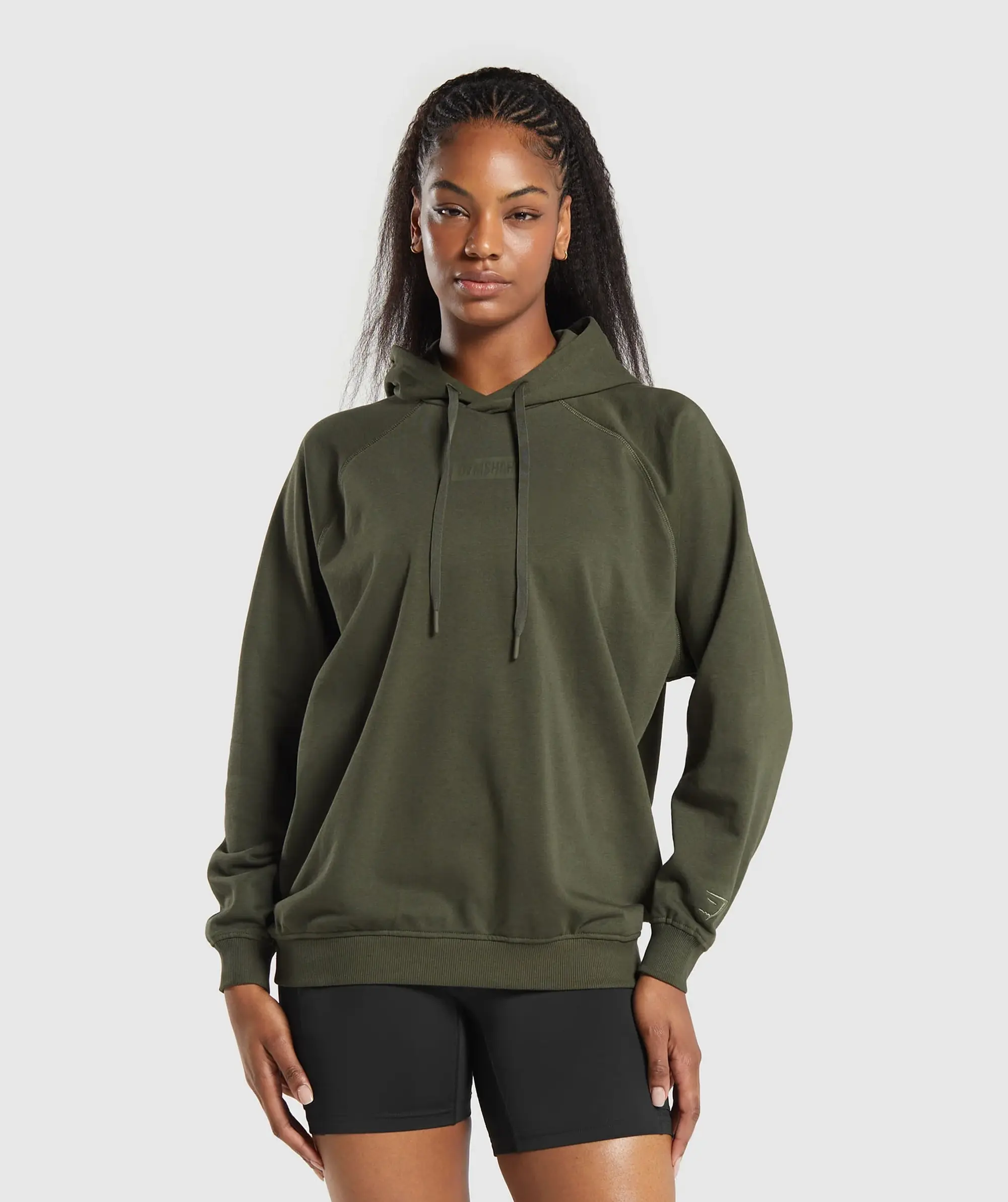 Gymshark Block Oversized Hoodie - Winter Olive