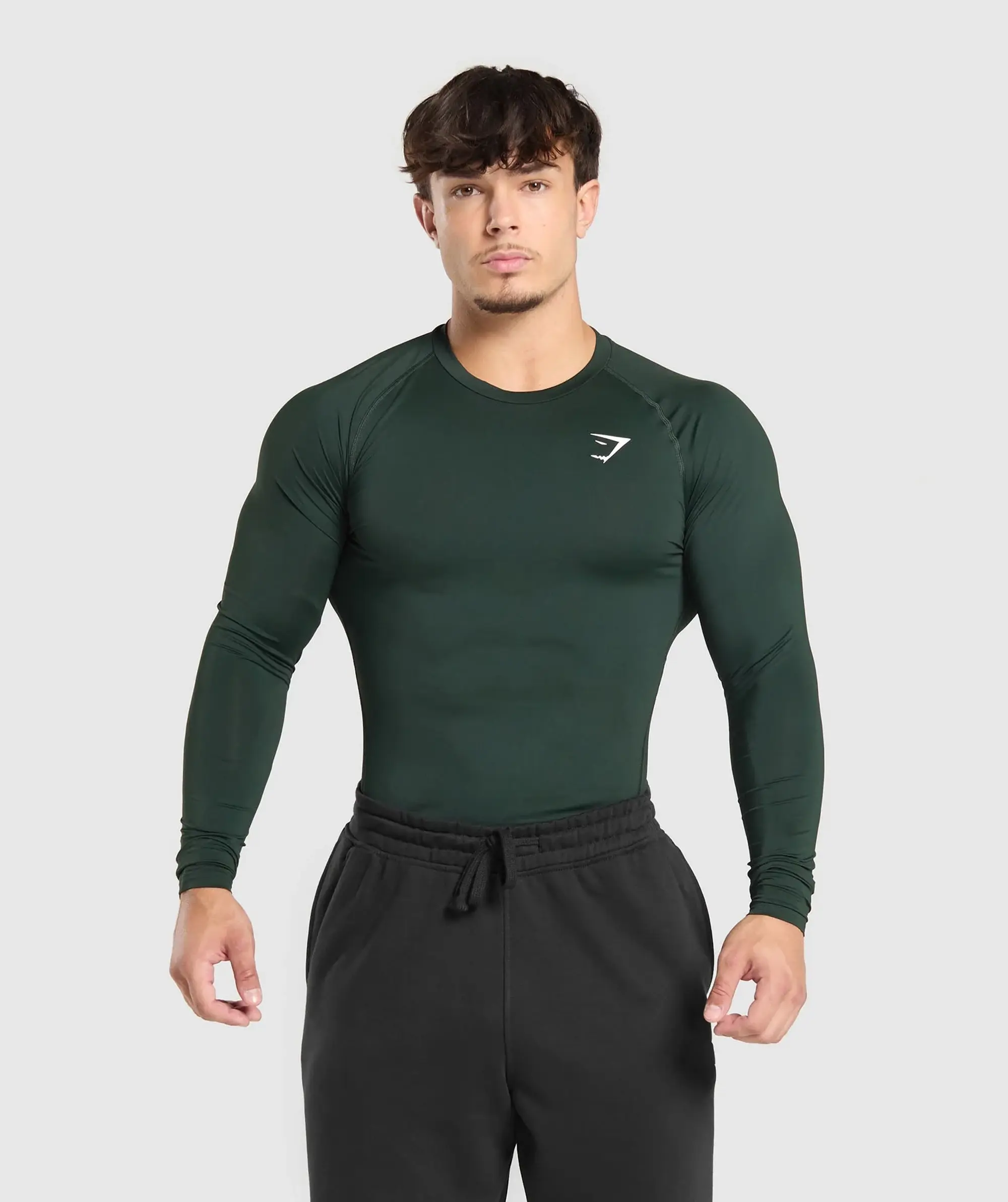 Gymshark Element Baselayer Long Sleeve T-Shirt - Victory Green