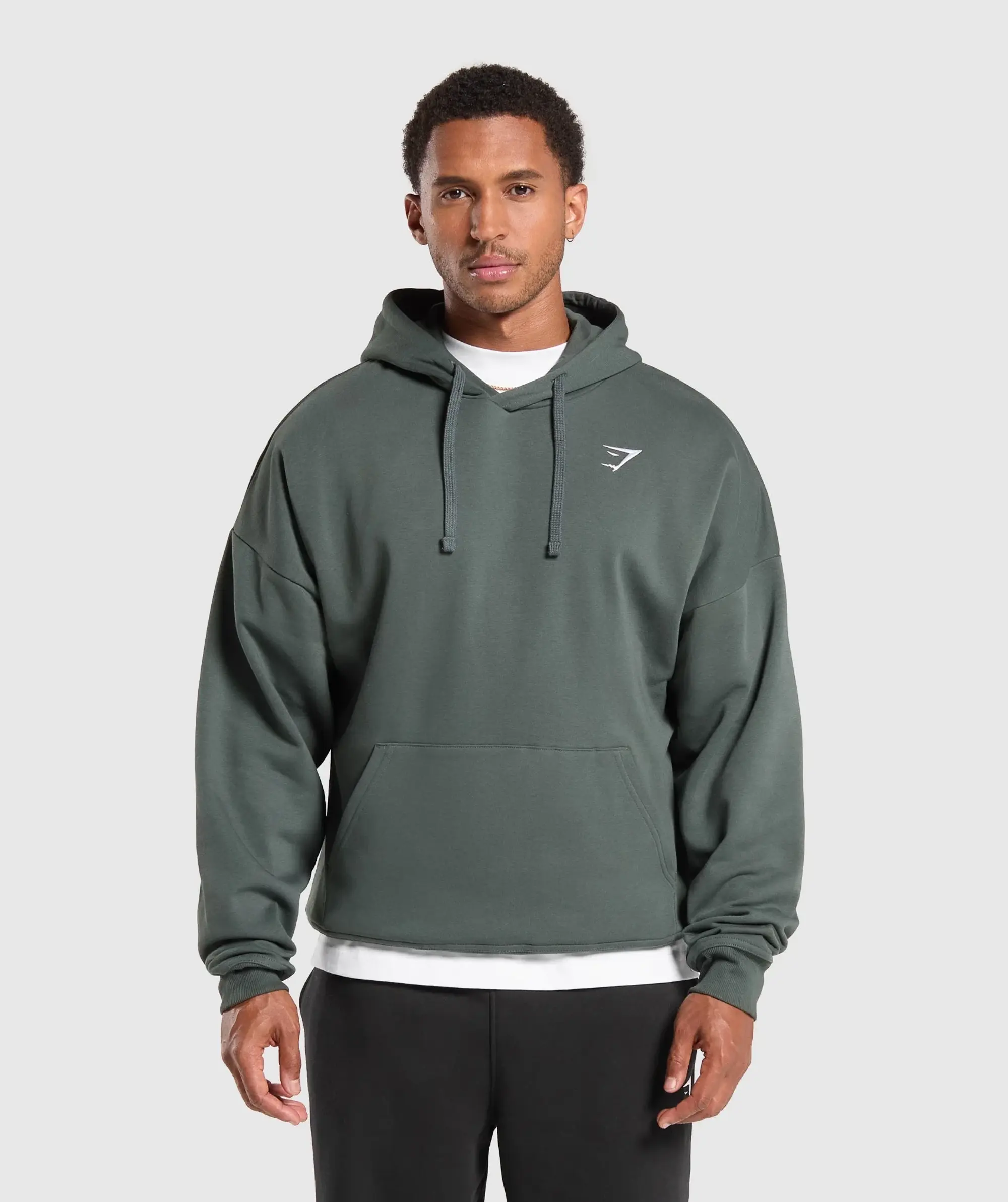 Gymshark Crest Oversized Hoodie - Slate Teal