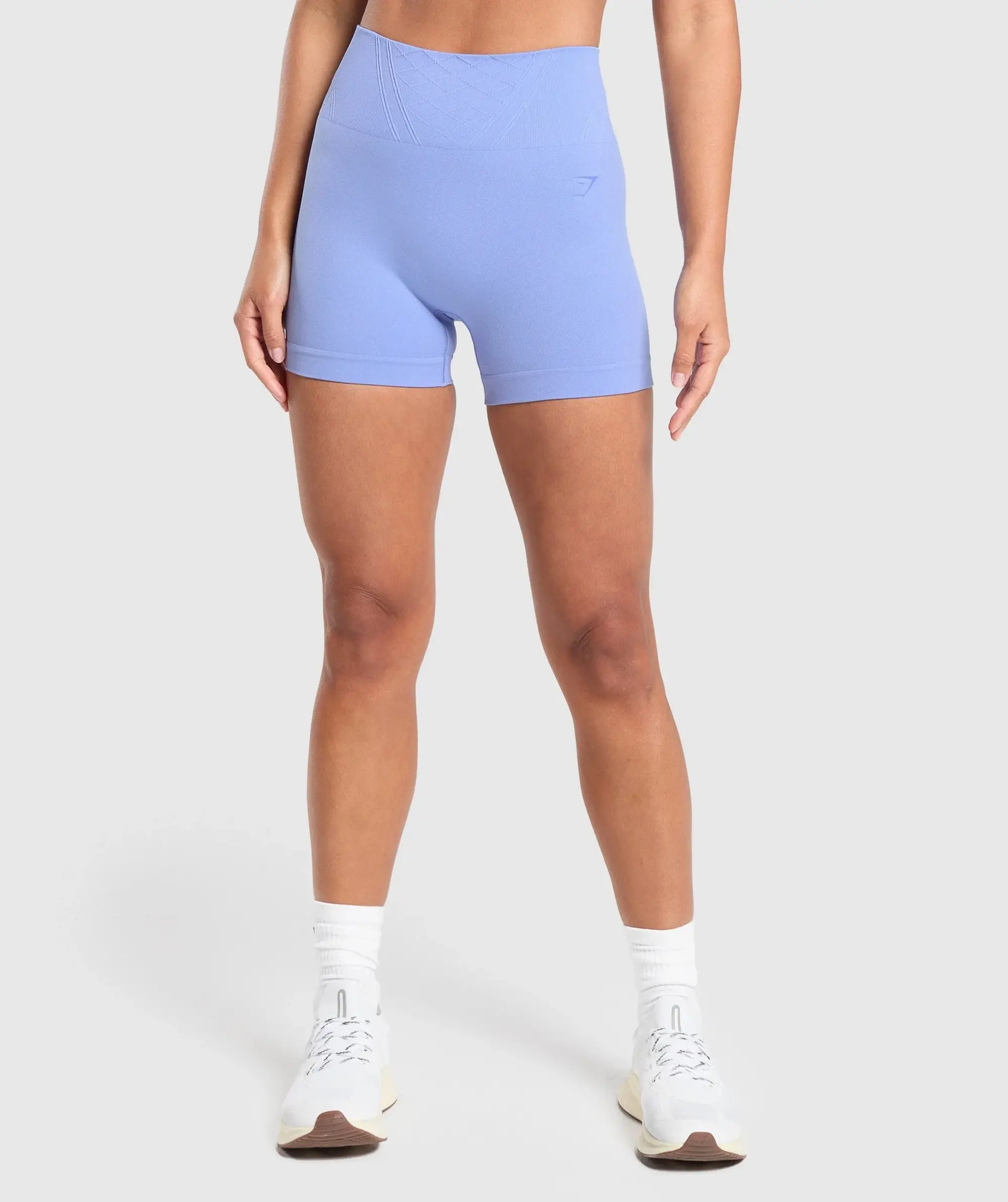 Gymshark Corset Seamless Shorts - Lift Blue