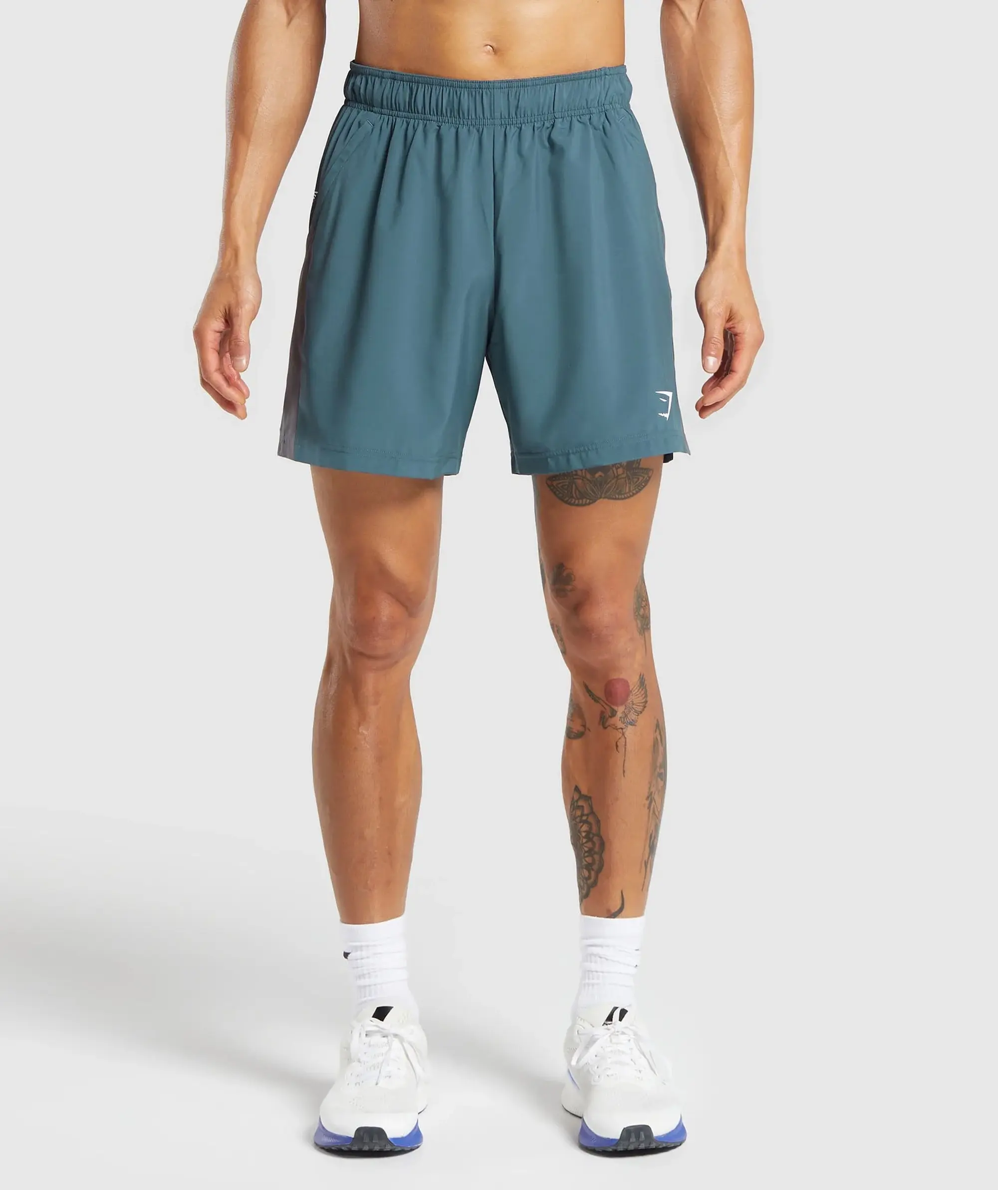 Gymshark Sport  7 Shorts - Cargo Blue/Grey