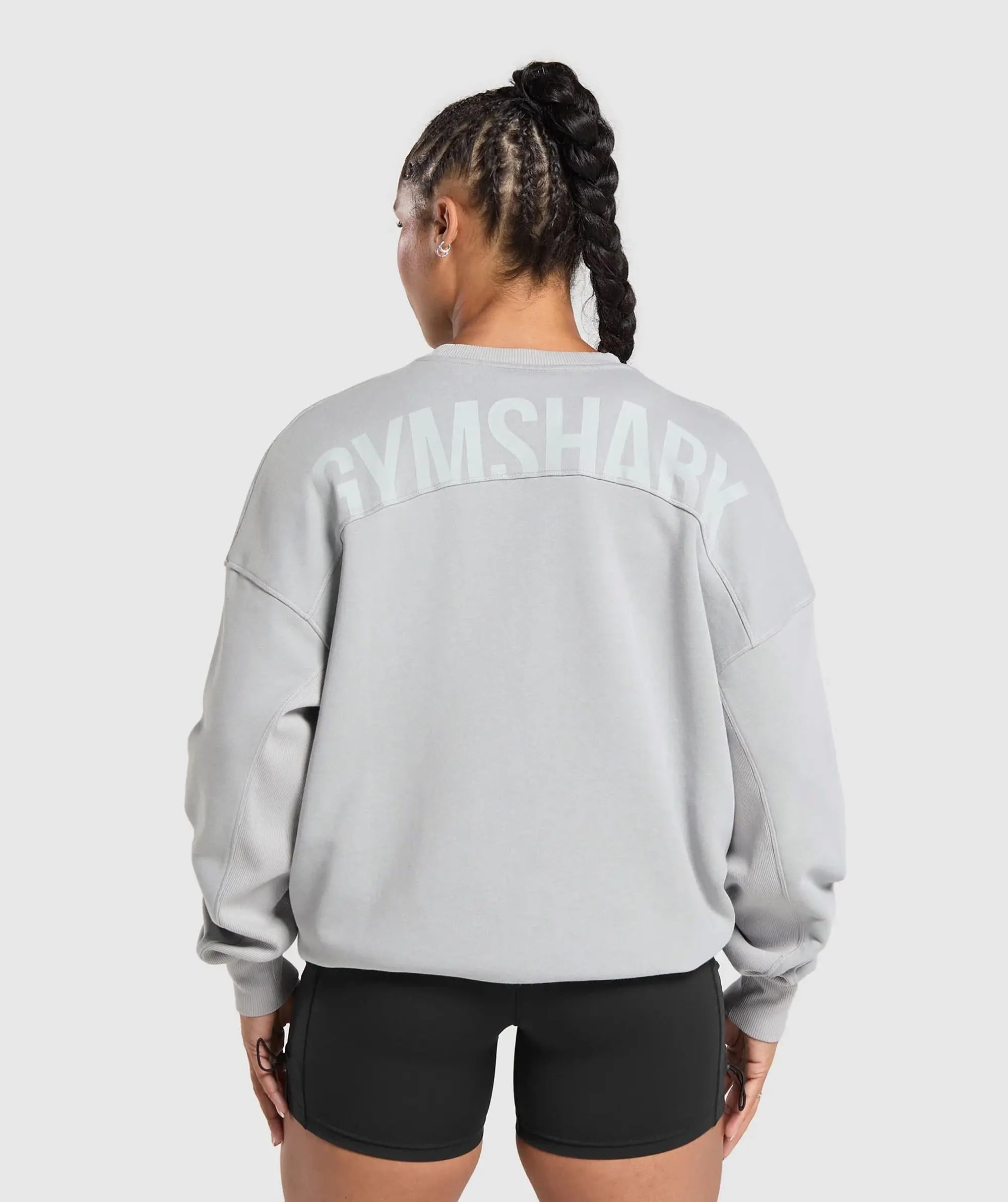 Gymshark GS Power Washed Sweatshirt - Silver Grey