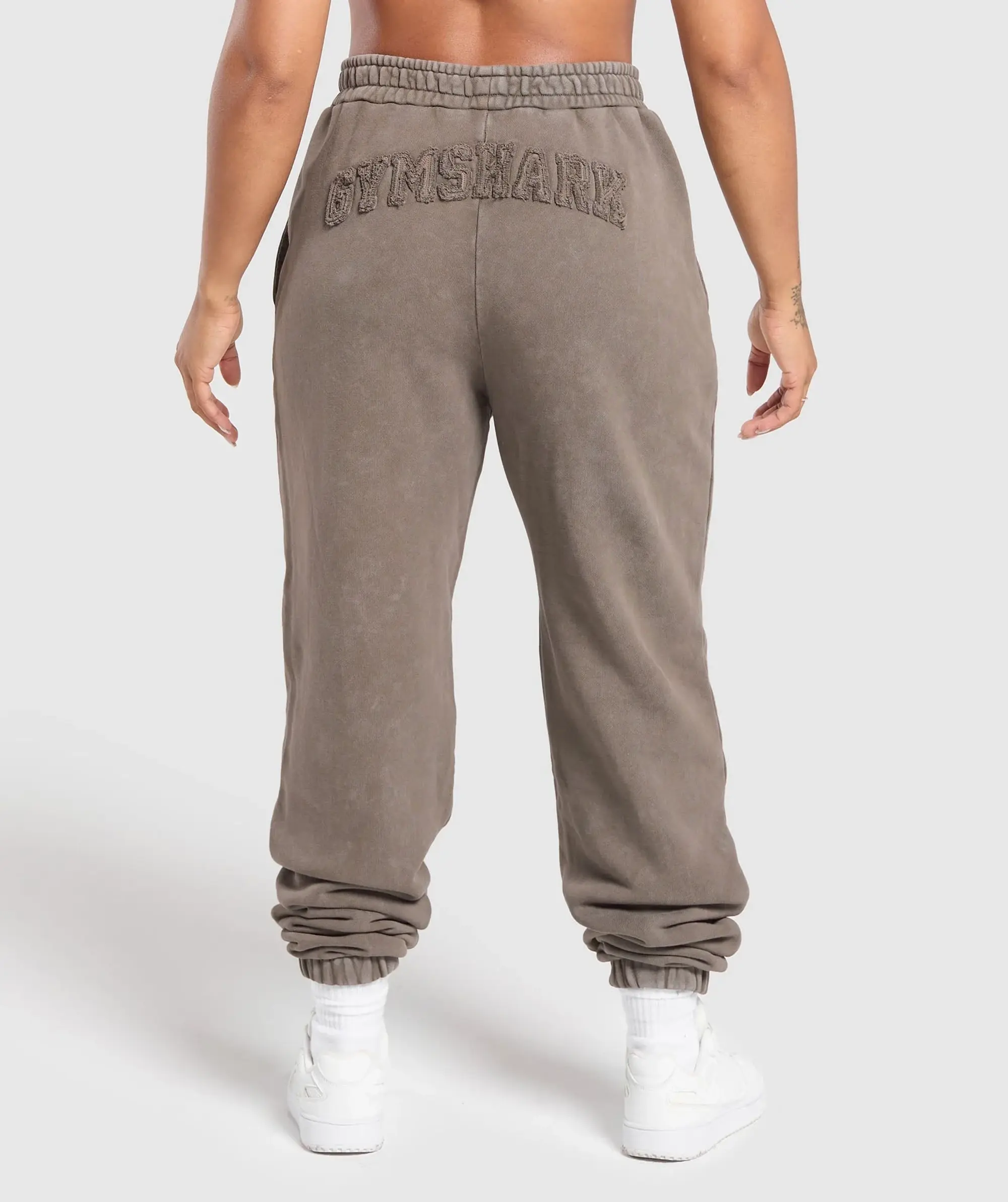 Gymshark Grunge Oversized Joggers - Camo Brown