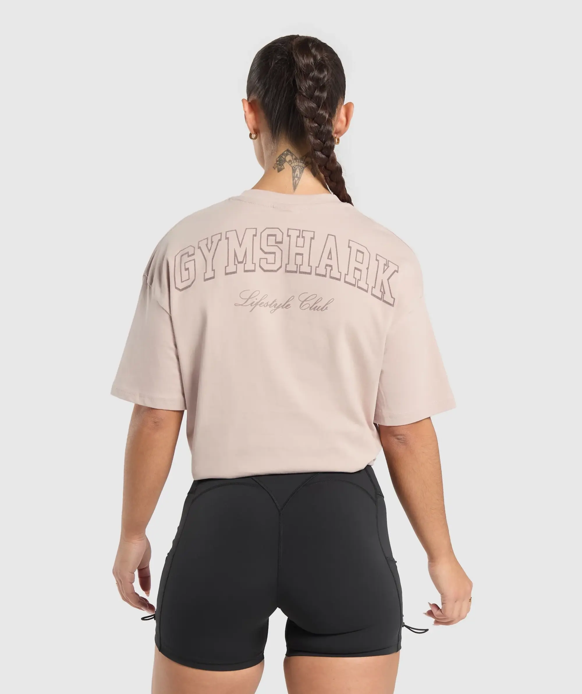 Gymshark Collegiate Oversized T-Shirt - Muted Pink