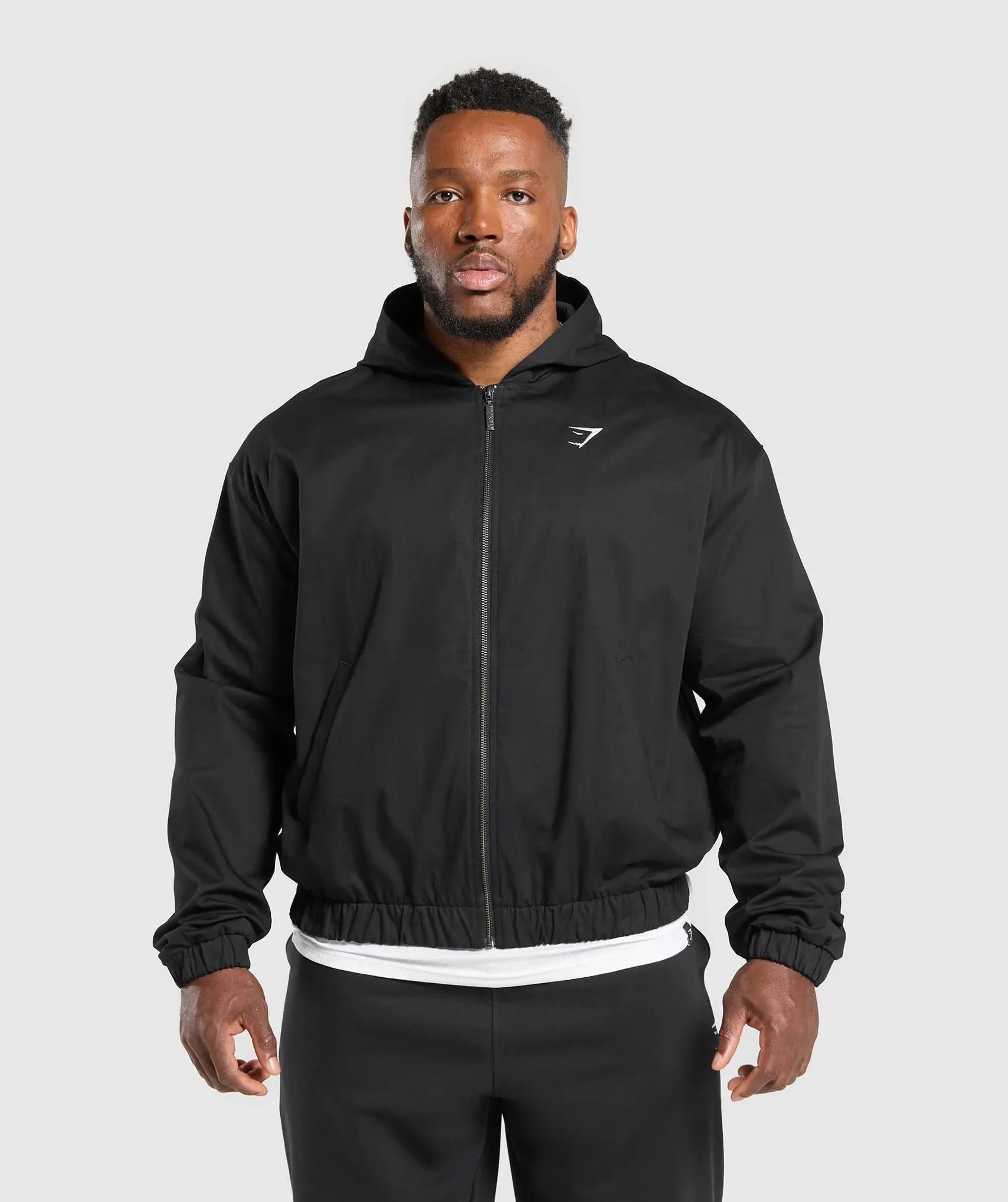 Gymshark Oversized Hooded Jacket - Black