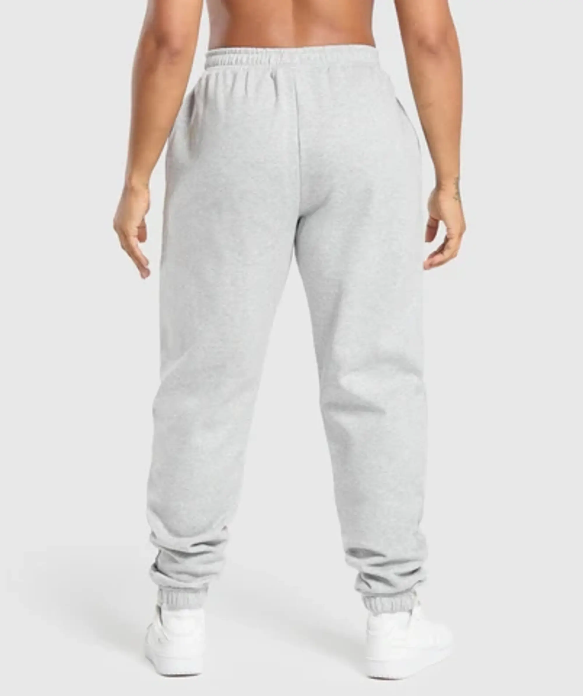 Gymshark Bulking Season Brushed Joggers - Light Grey Marl