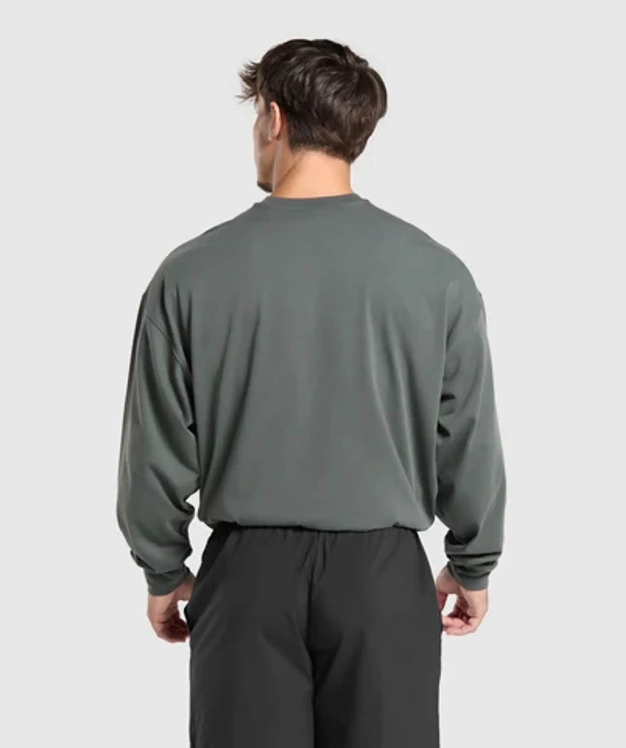 Gymshark British Iron Long Sleeve T-Shirt - Slate Teal