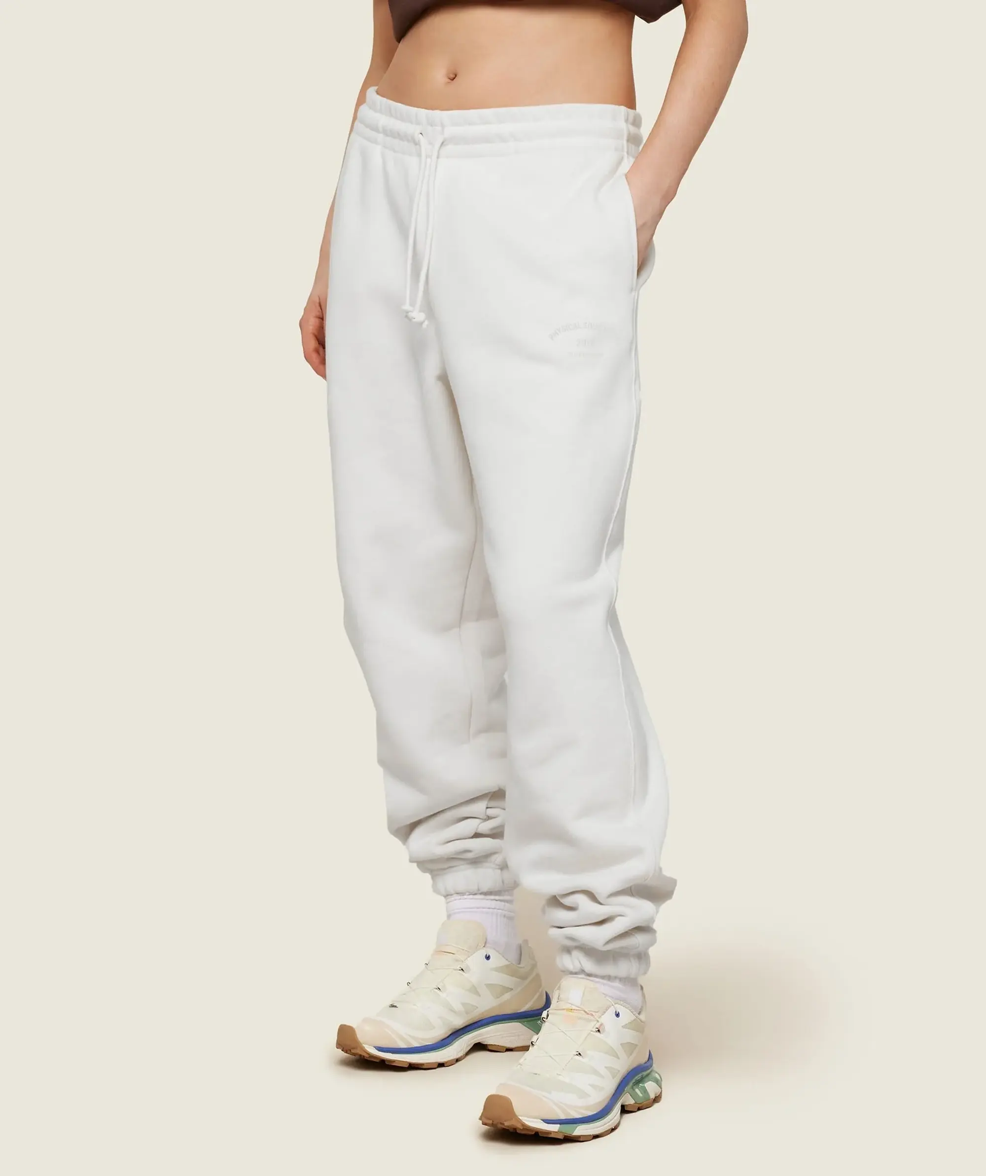 Gymshark Phys Ed Graphic Sweatpants - Ecru White