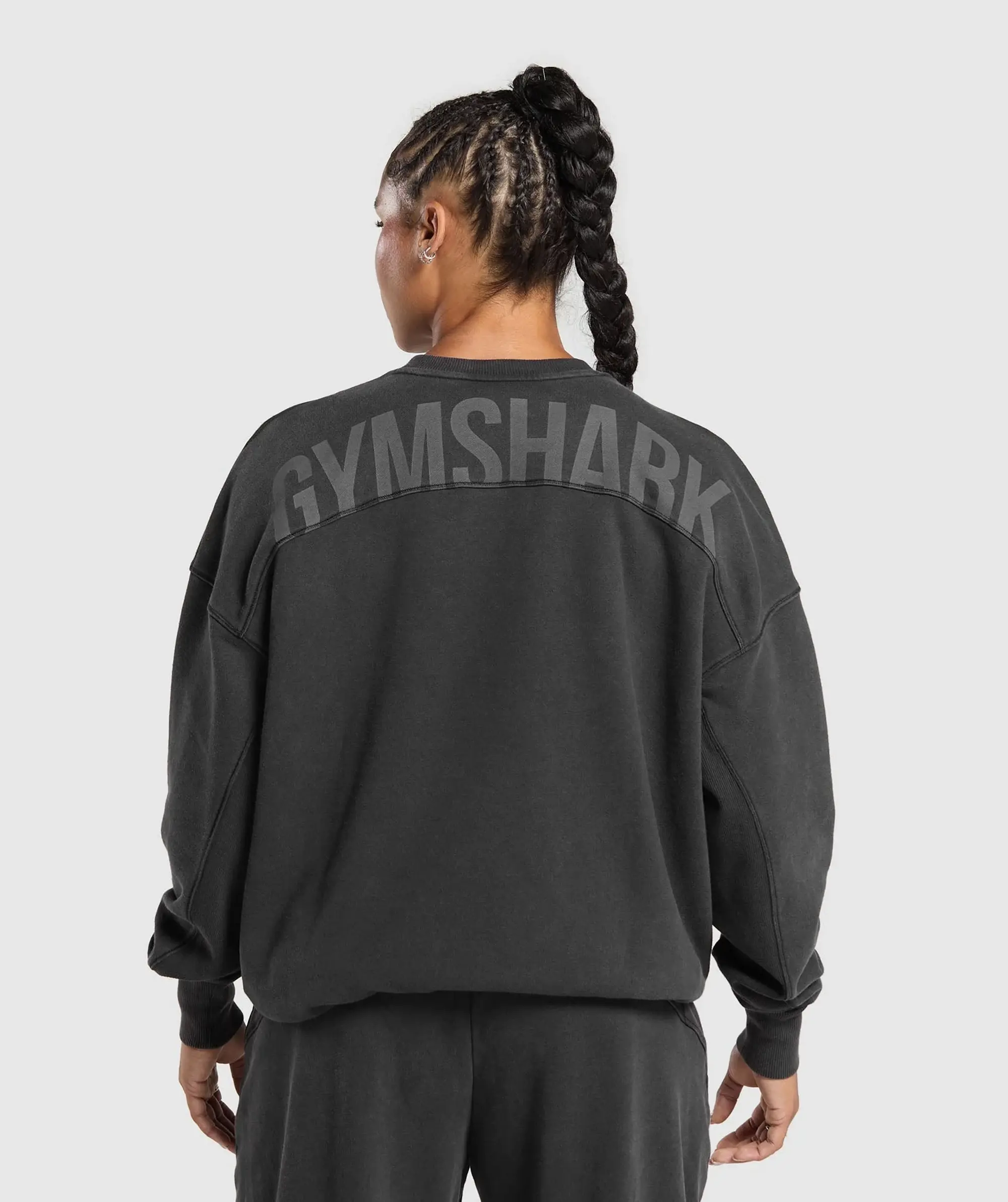 Gymshark GS Power Washed Sweatshirt - Black