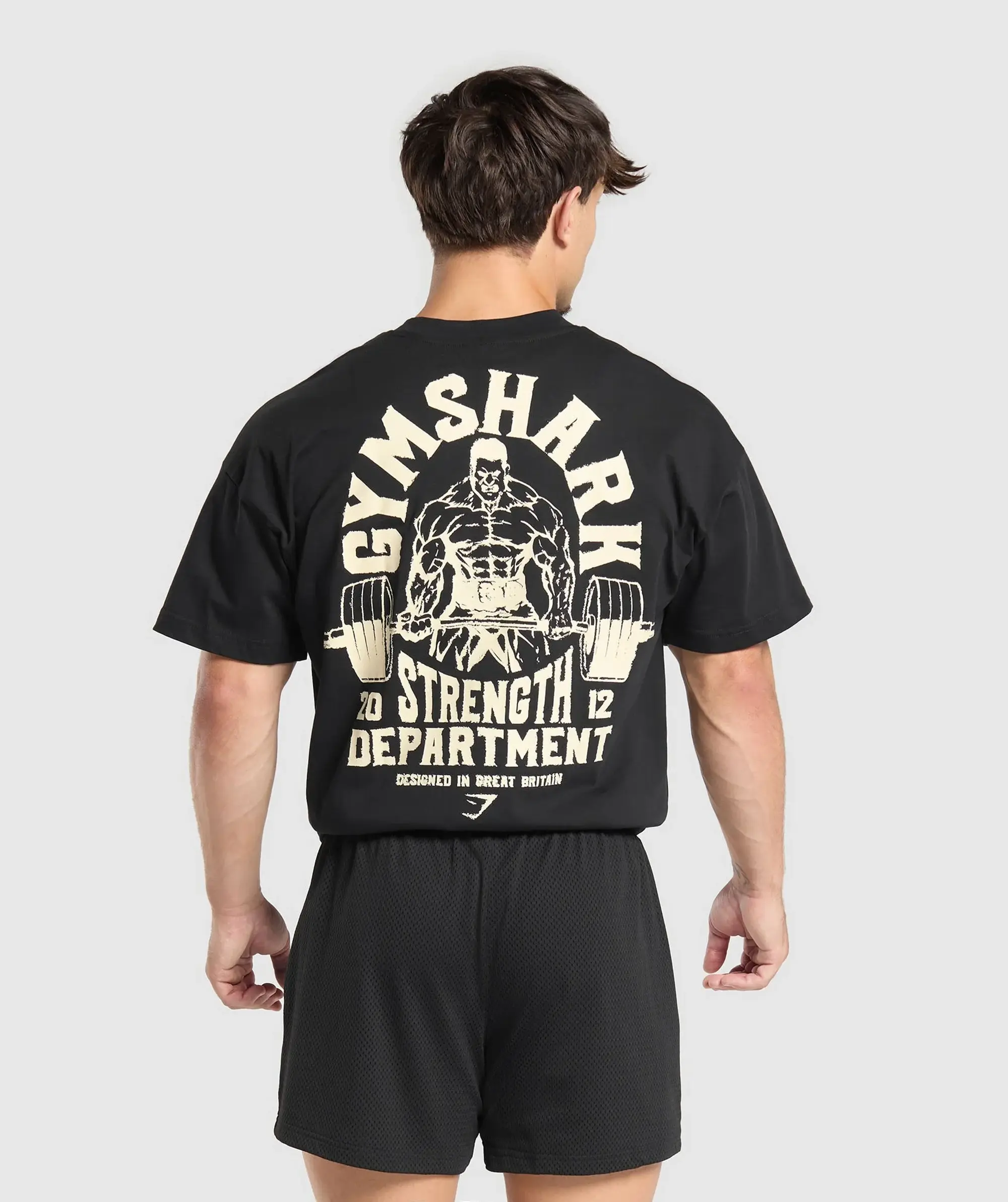 Gymshark Strength Department Graphic T-Shirt - Black