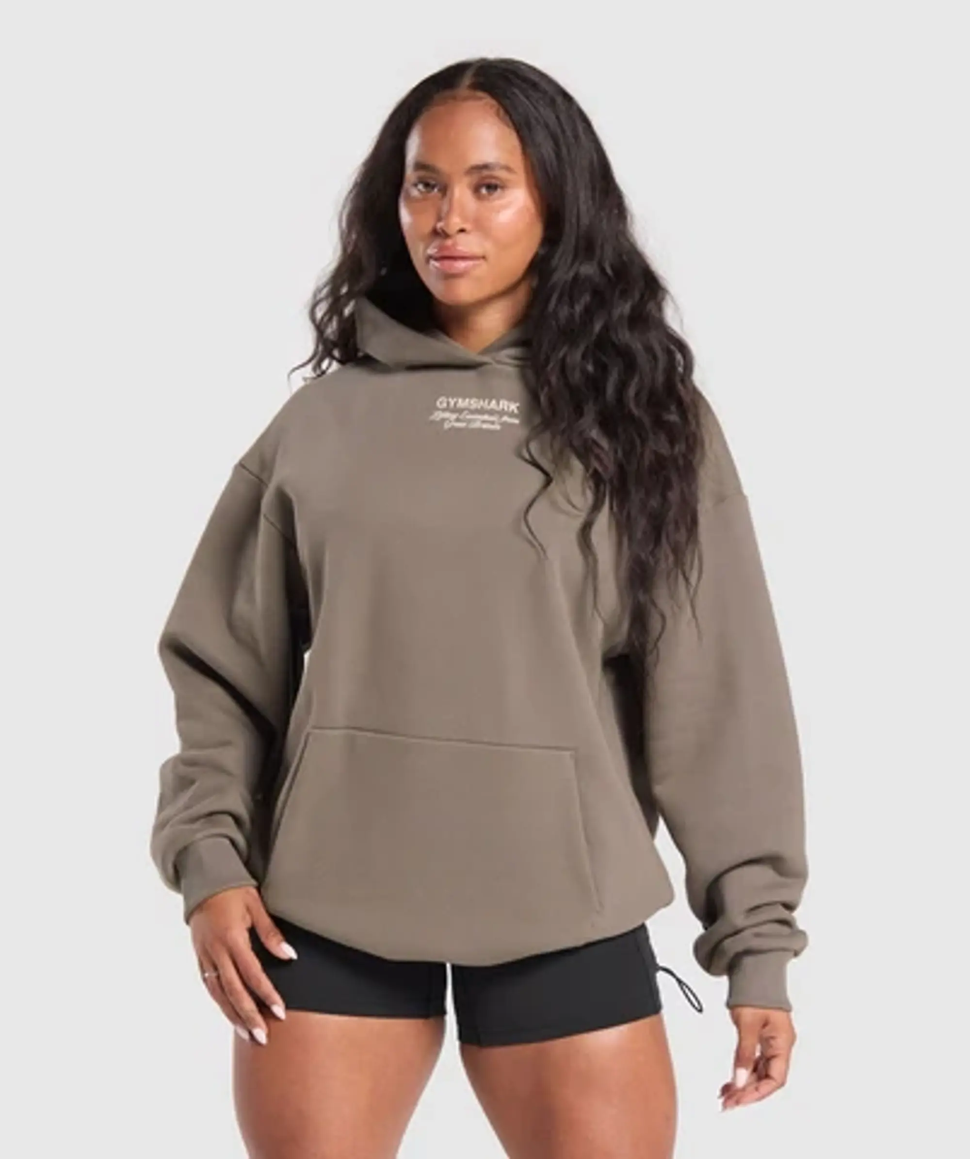 Gymshark British Iron Heavyweight Hoodie - Camo Brown