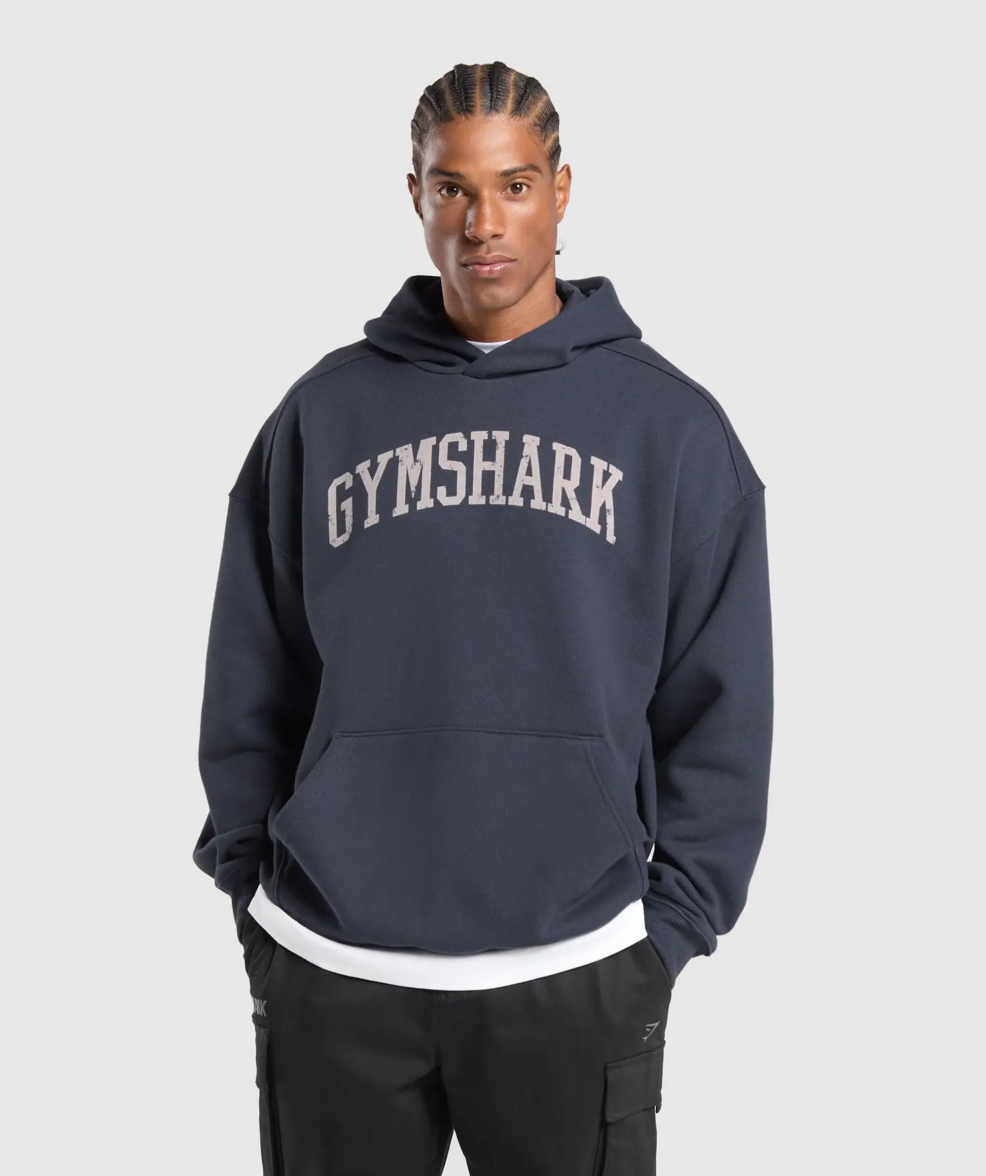 Gymshark Collegiate Hoodie - Heavy Blue