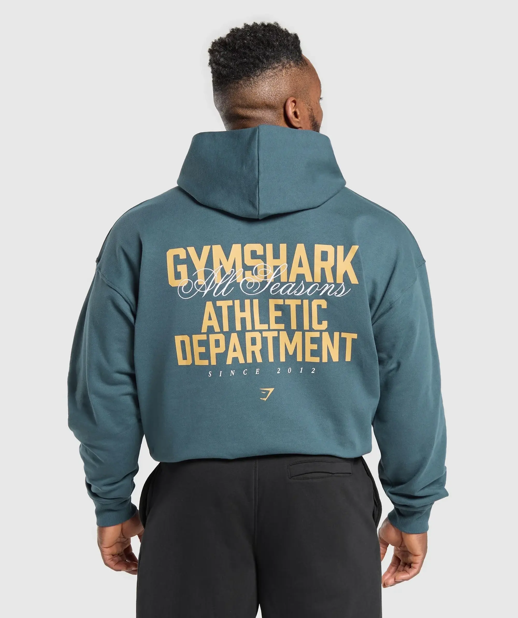 Gymshark Athletic Department Hoodie - Cargo Blue