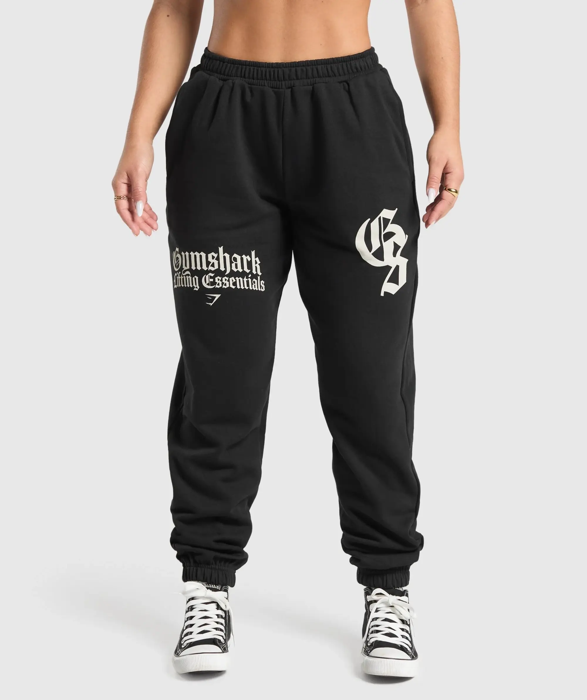 Gymshark Lifting Essentials Oversized Joggers - Black