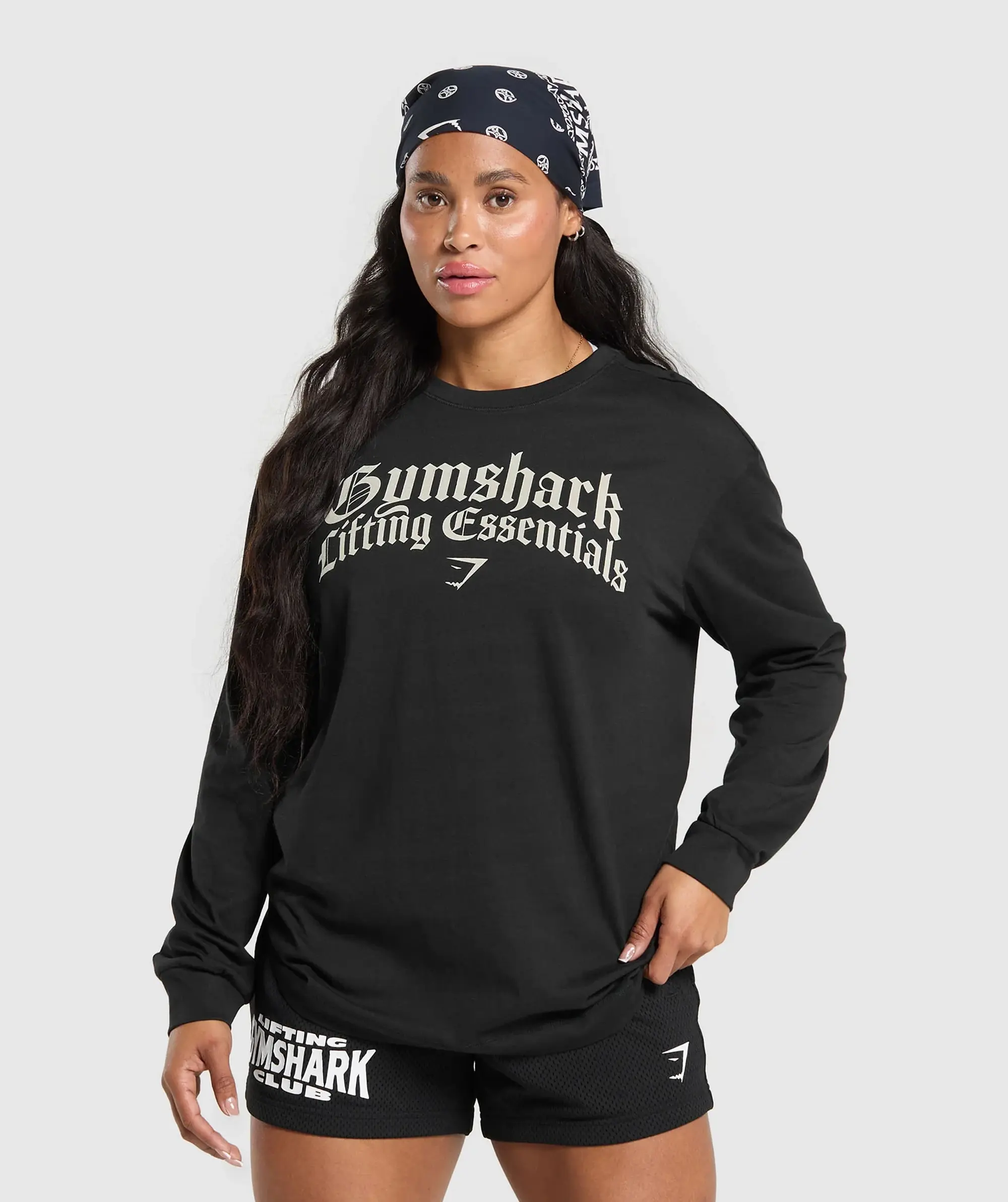Gymshark Lifting Essentials Long Sleeve Top - Black