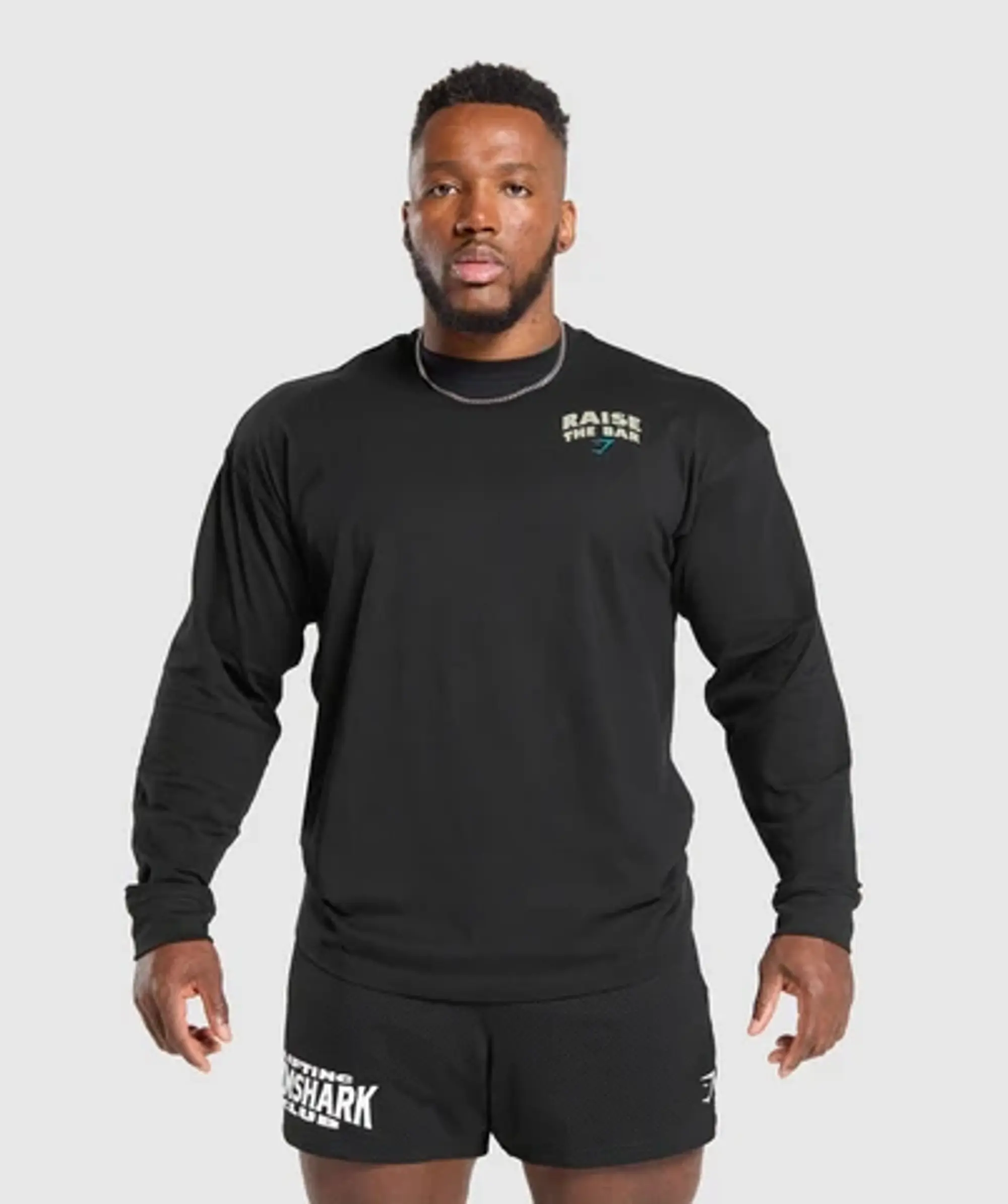 Gymshark Raise The Bar Long Sleeve T-Shirt - Black