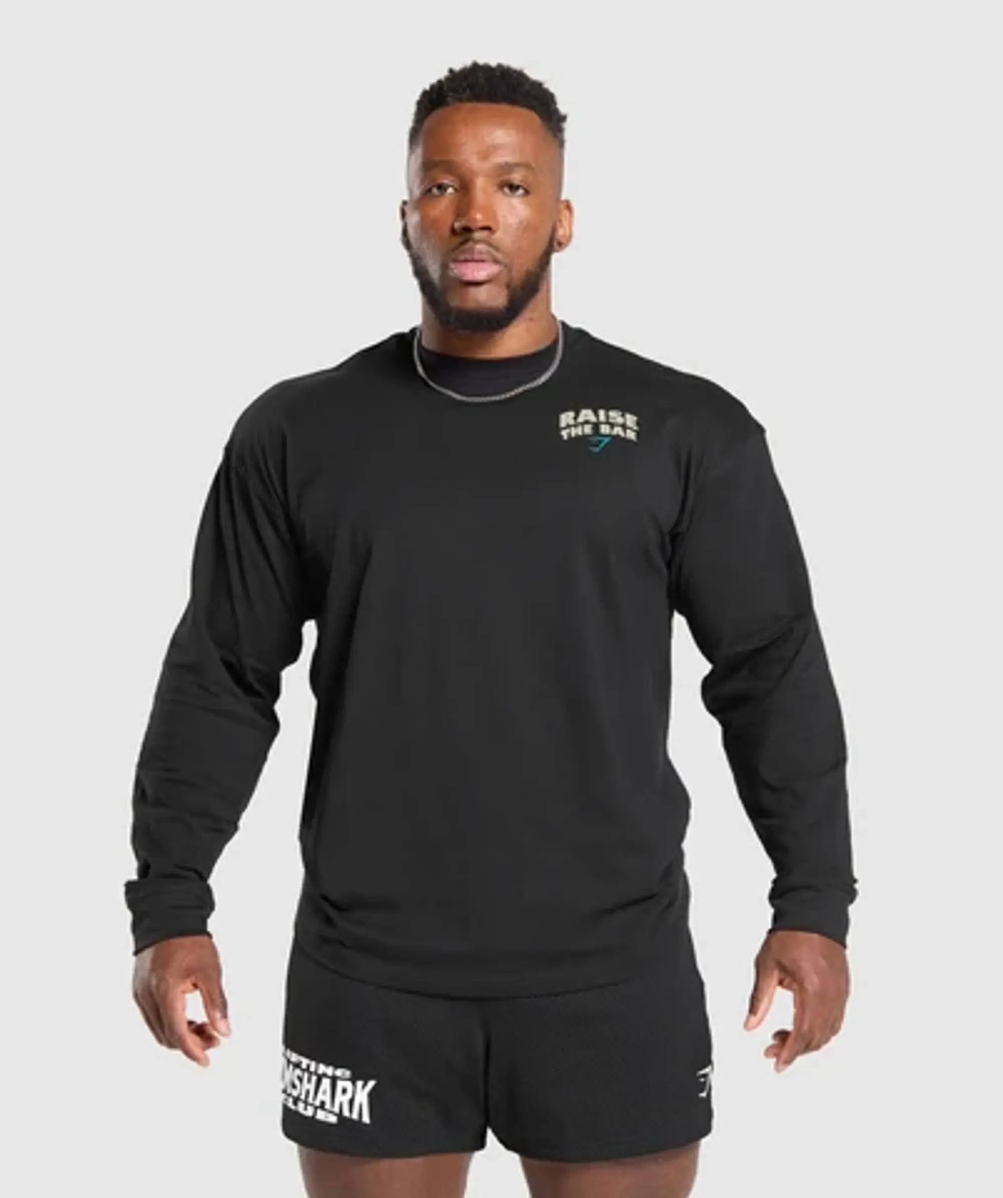 Gymshark Raise The Bar Long Sleeve T-Shirt - Black