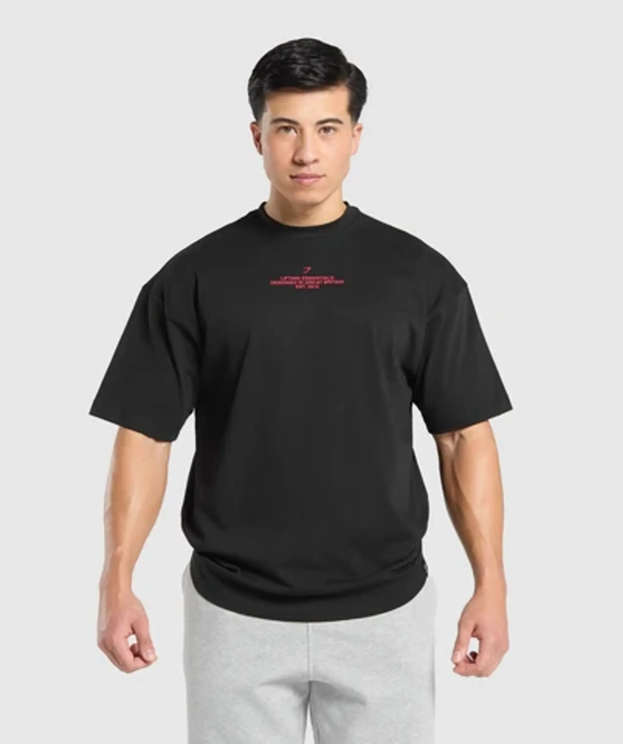 Gymshark Lifting Club Graphic T-Shirt - Black
