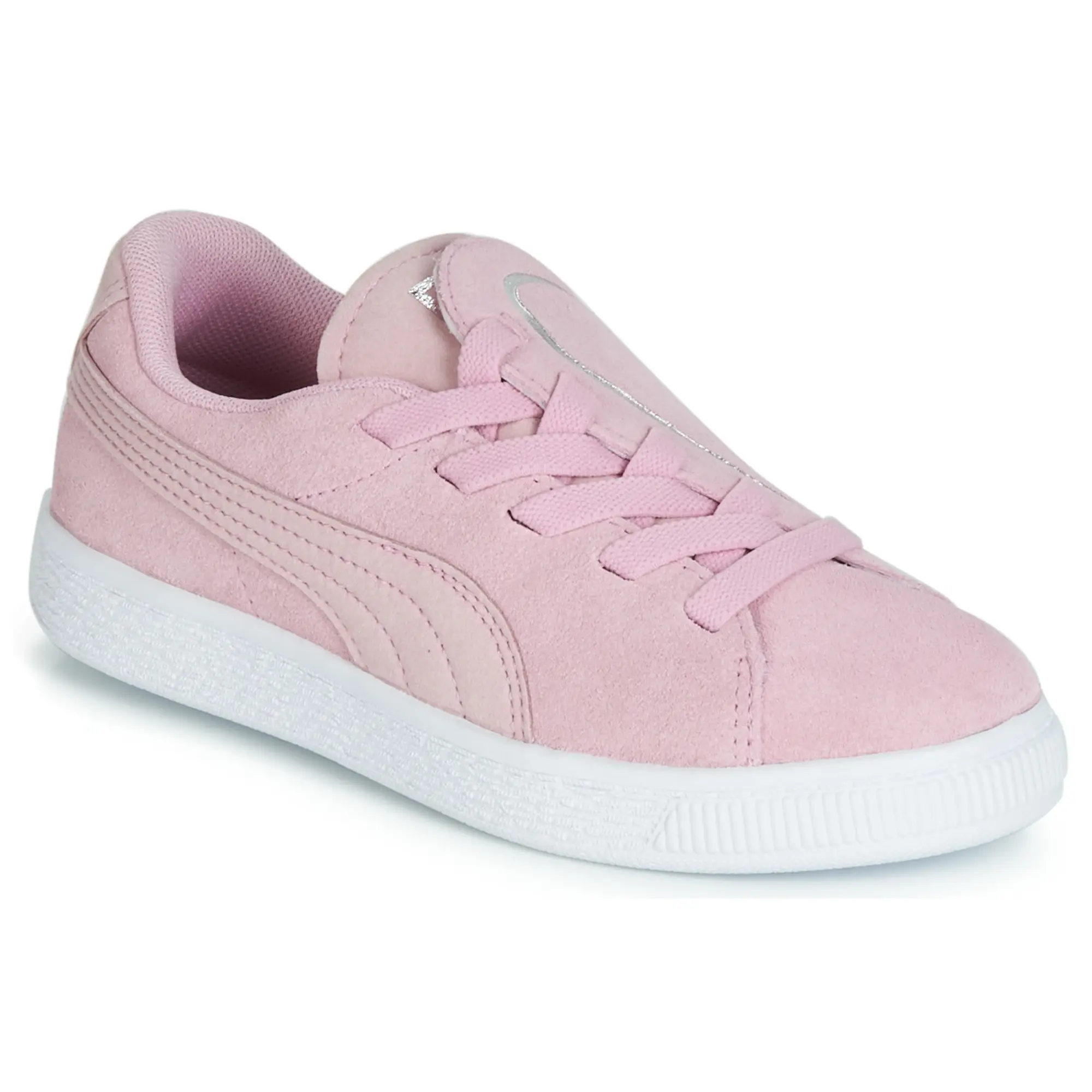 Puma  PS SUEDE CRUSH AC.LILAC  girls's Children's Shoes (Trainers) in Pink