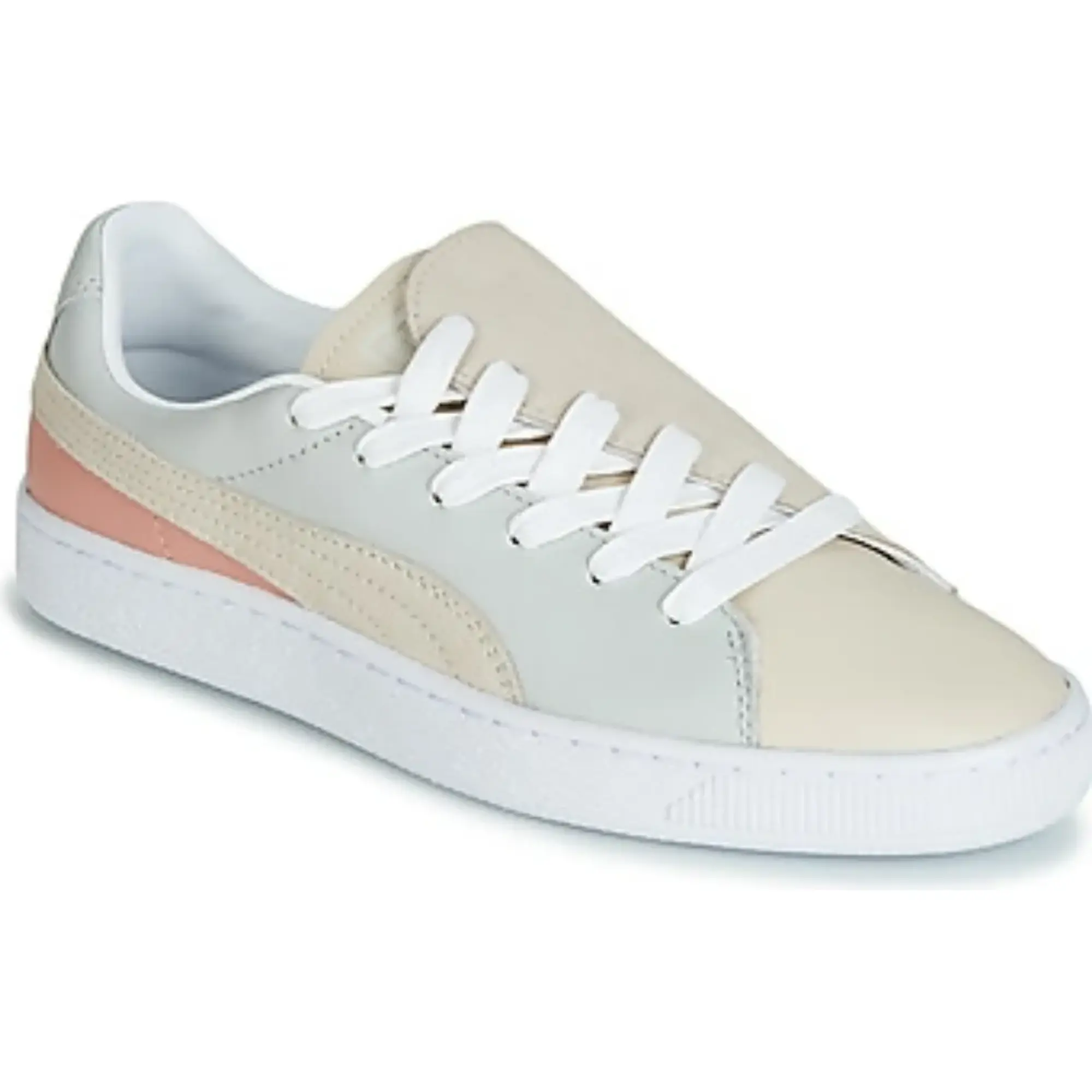 Puma  WN BASKET CRUSH PARIS.GRAY  women's Shoes (Trainers) in Beige