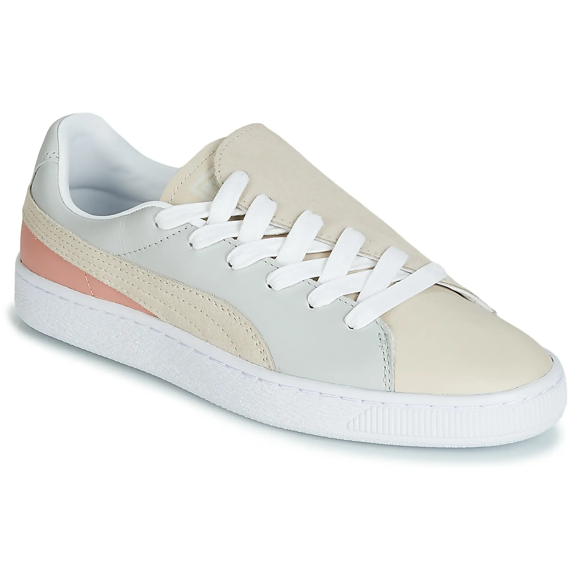 Puma  WN BASKET CRUSH PARIS.GRAY  women's Shoes (Trainers) in Beige