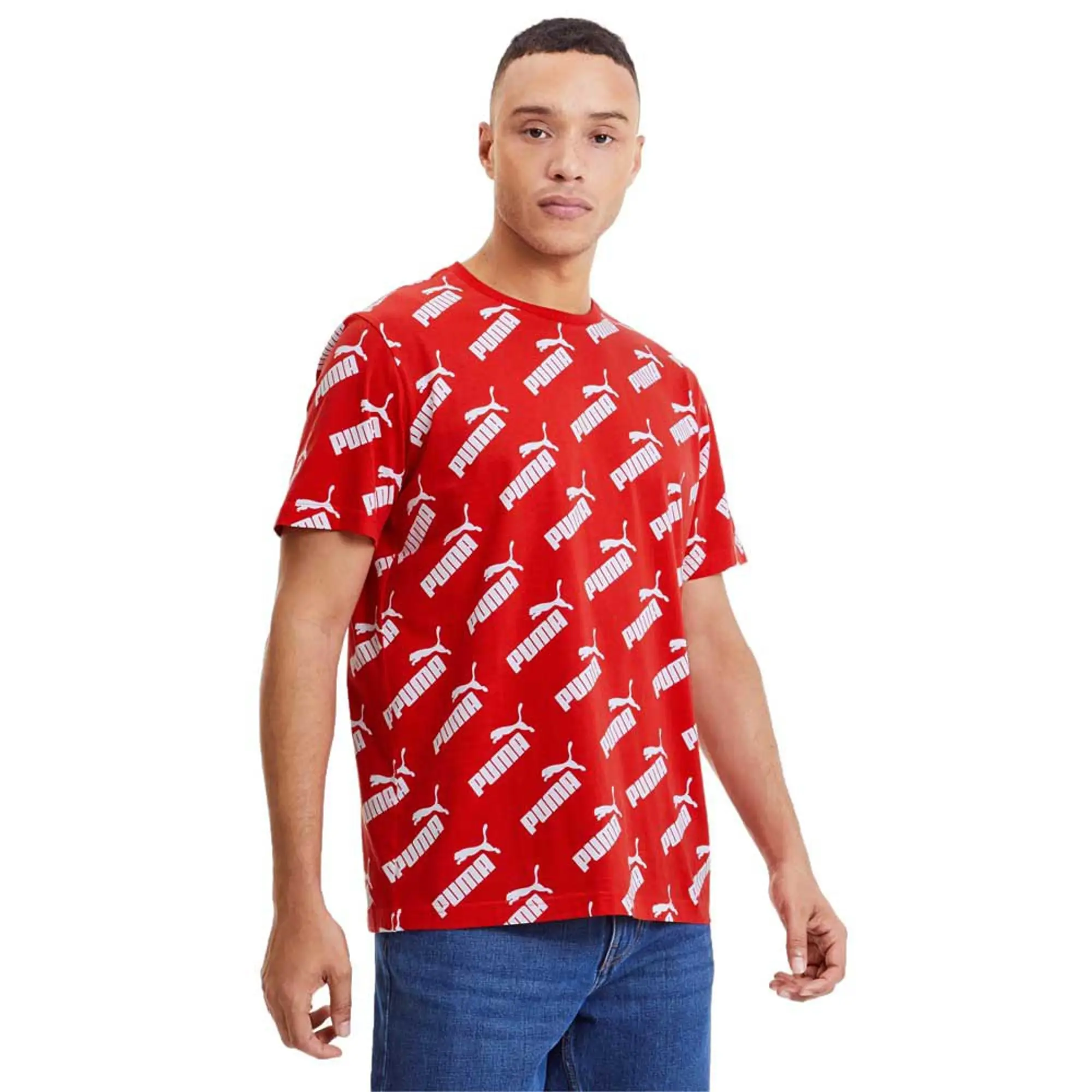 Puma Amplified Allover Print Short Sleeve T-shirt