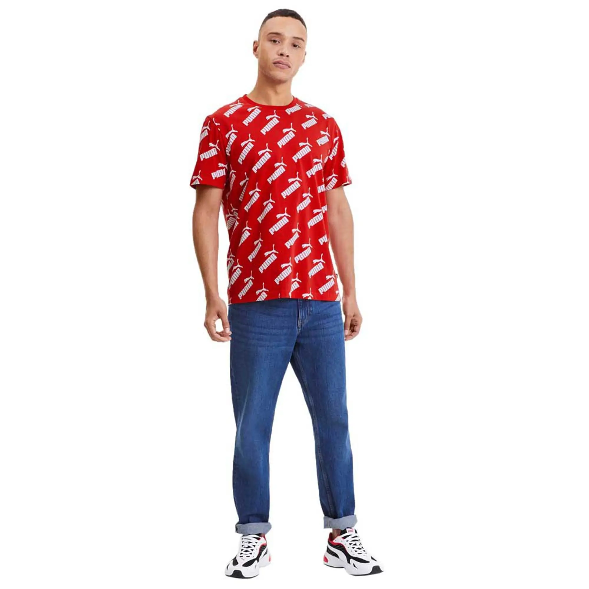 Puma Amplified Allover Print Short Sleeve T-shirt