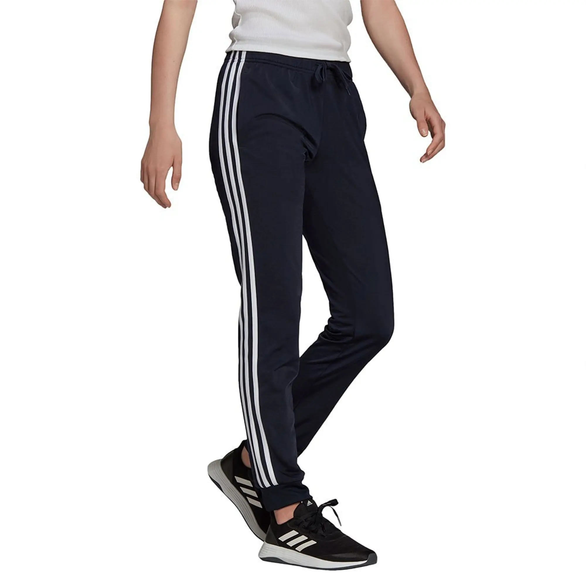 adidas  Primegreen Essentials Warm-Up Slim Tapered 3-Stripes Track Track  women's Sportswear in Marine
