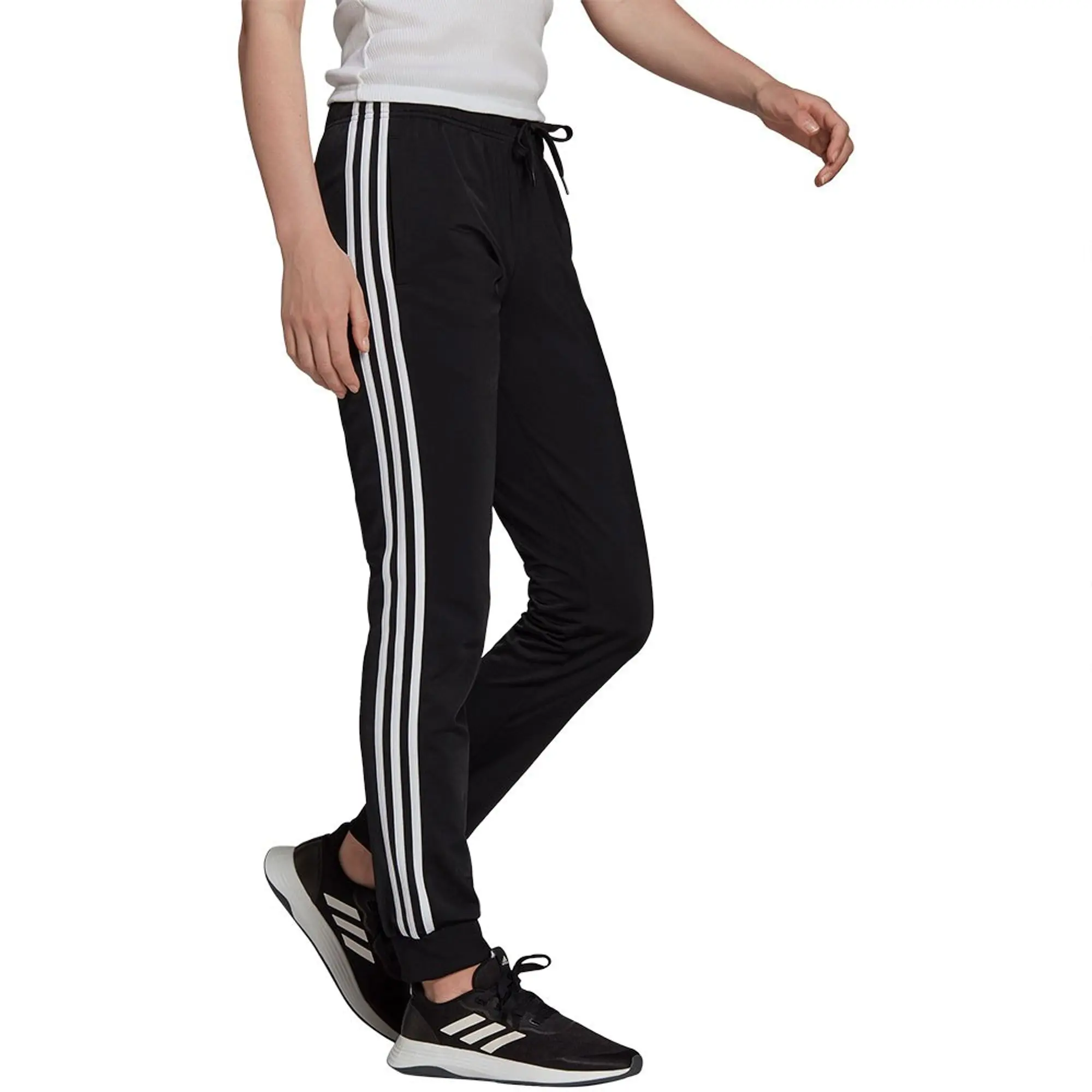 Manchester United x adidas Womens Essentials 3-Stripes Joggers Black