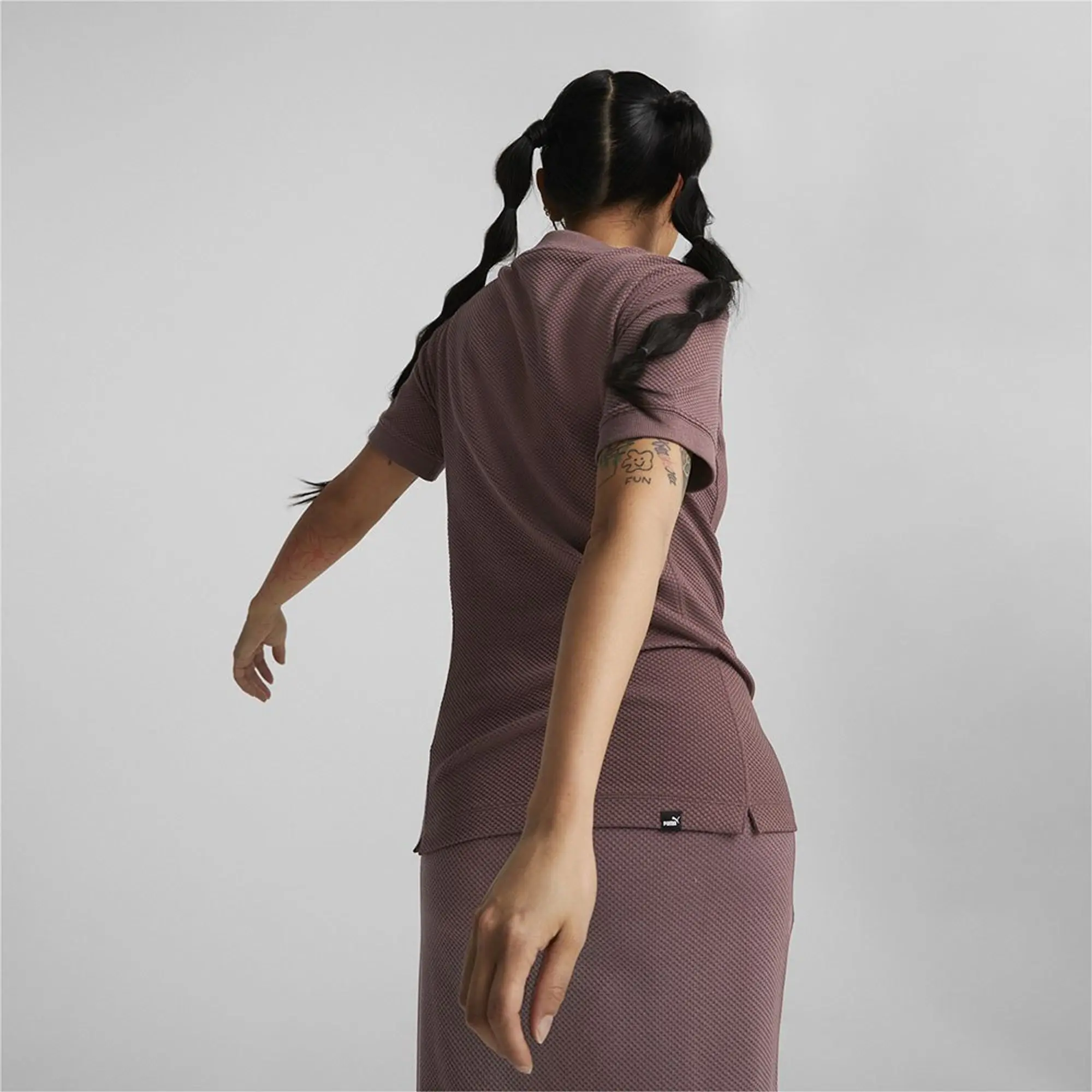 Puma  HER SLIM  women's T shirt in Purple