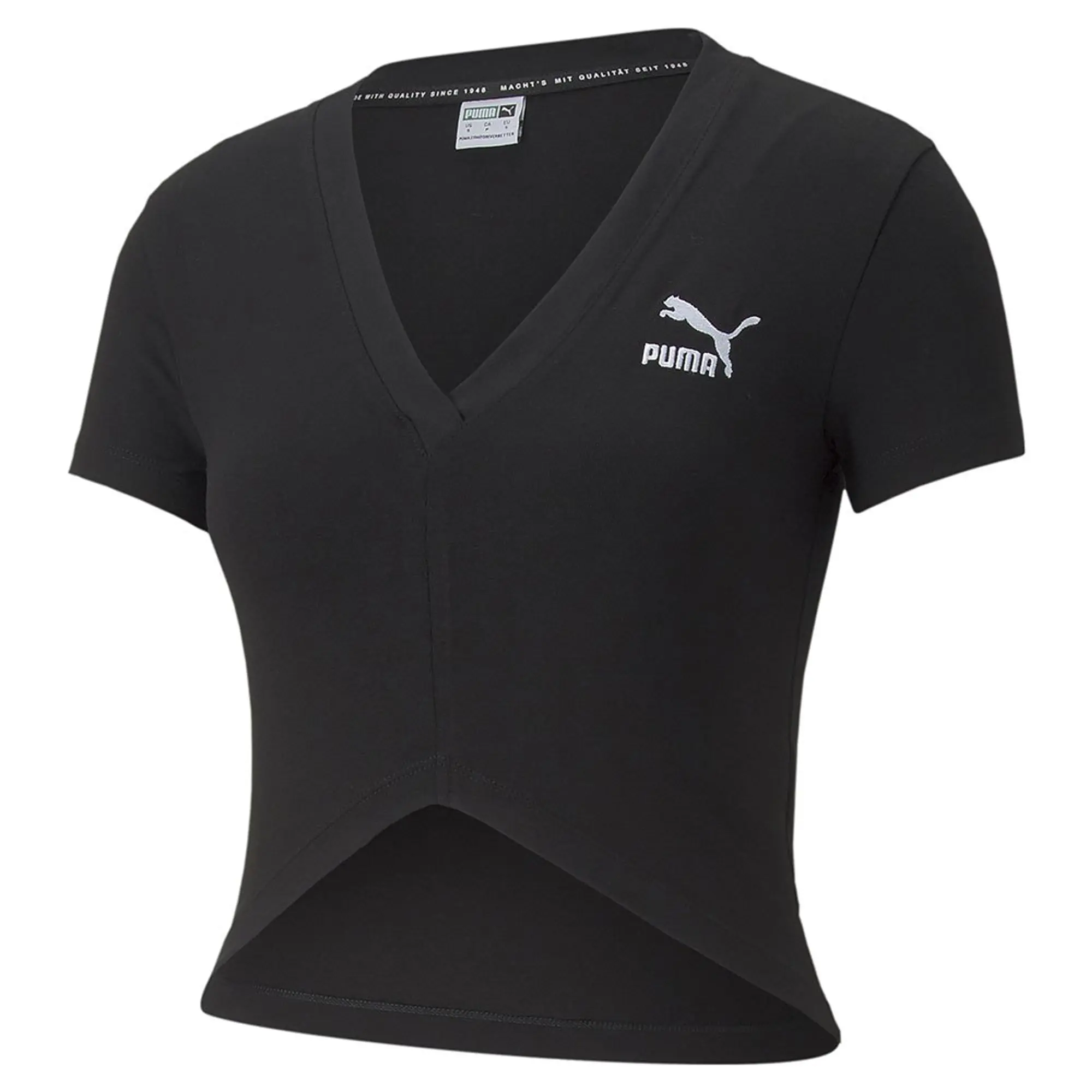 Puma Puma Sportstyle Classic V T Shirt Womens - Black
