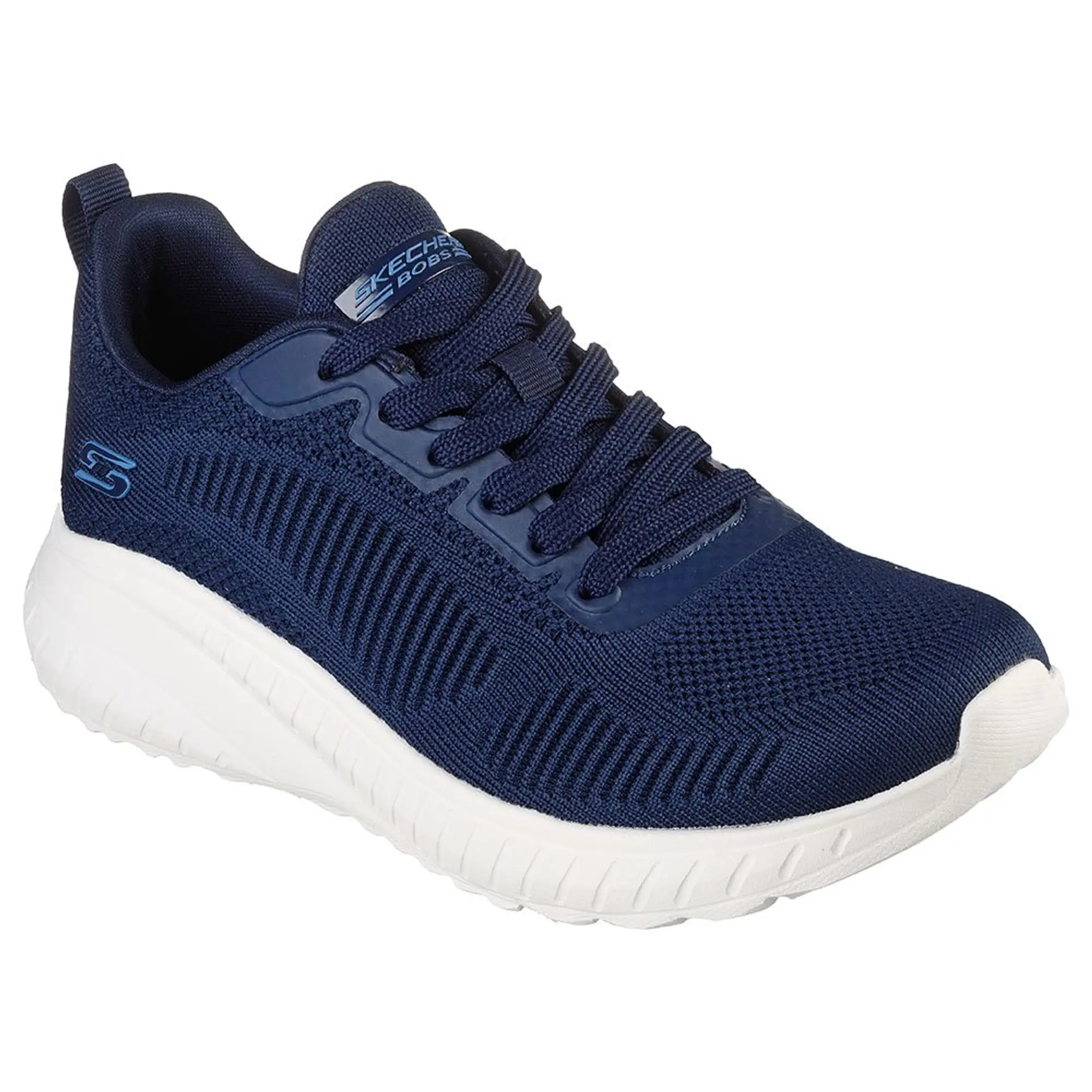 Skechers Women's BOBS Sport Squad Chaos - Face Off Sneaker in Navy Blue